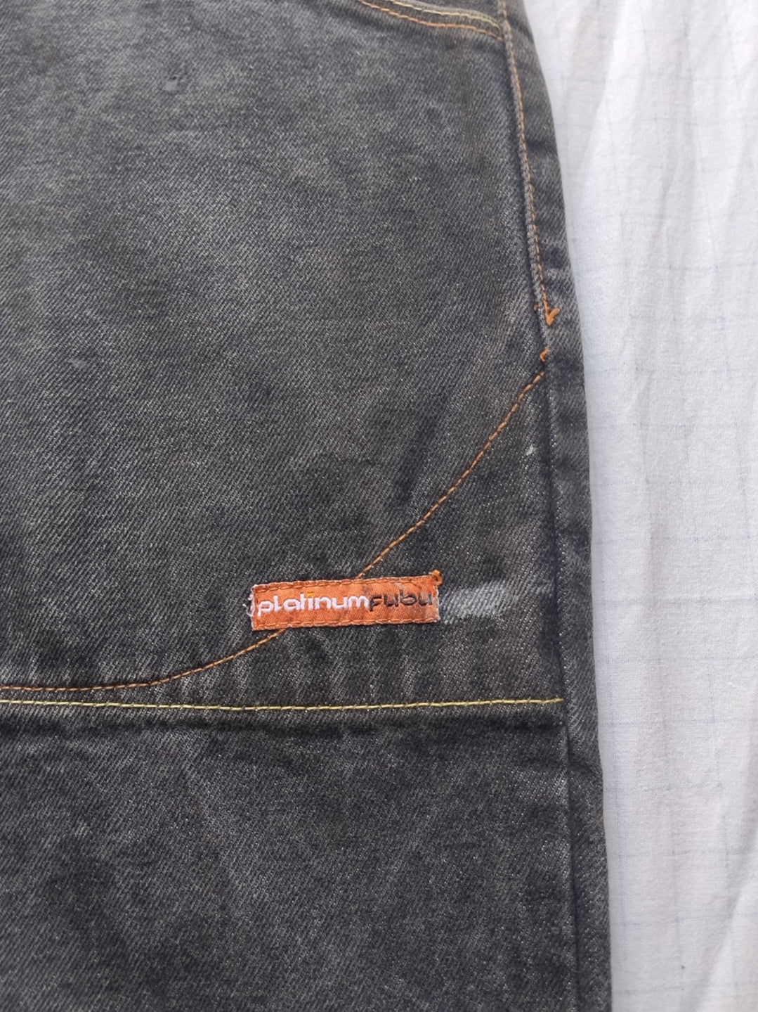 Platinum Fubu W36 Fat Albert Baggy Jeans Y2k