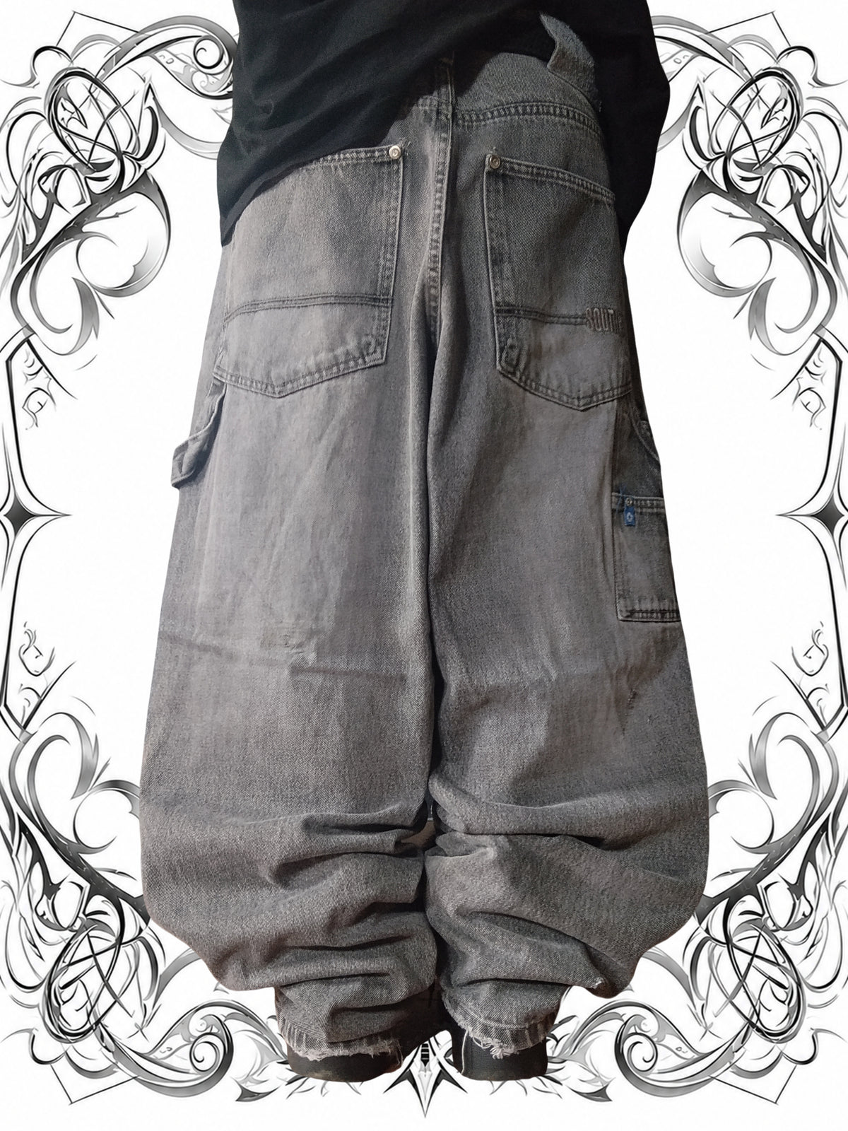 Southpole W34 Carpenter Blue Tab Baggy Jeans Y2k