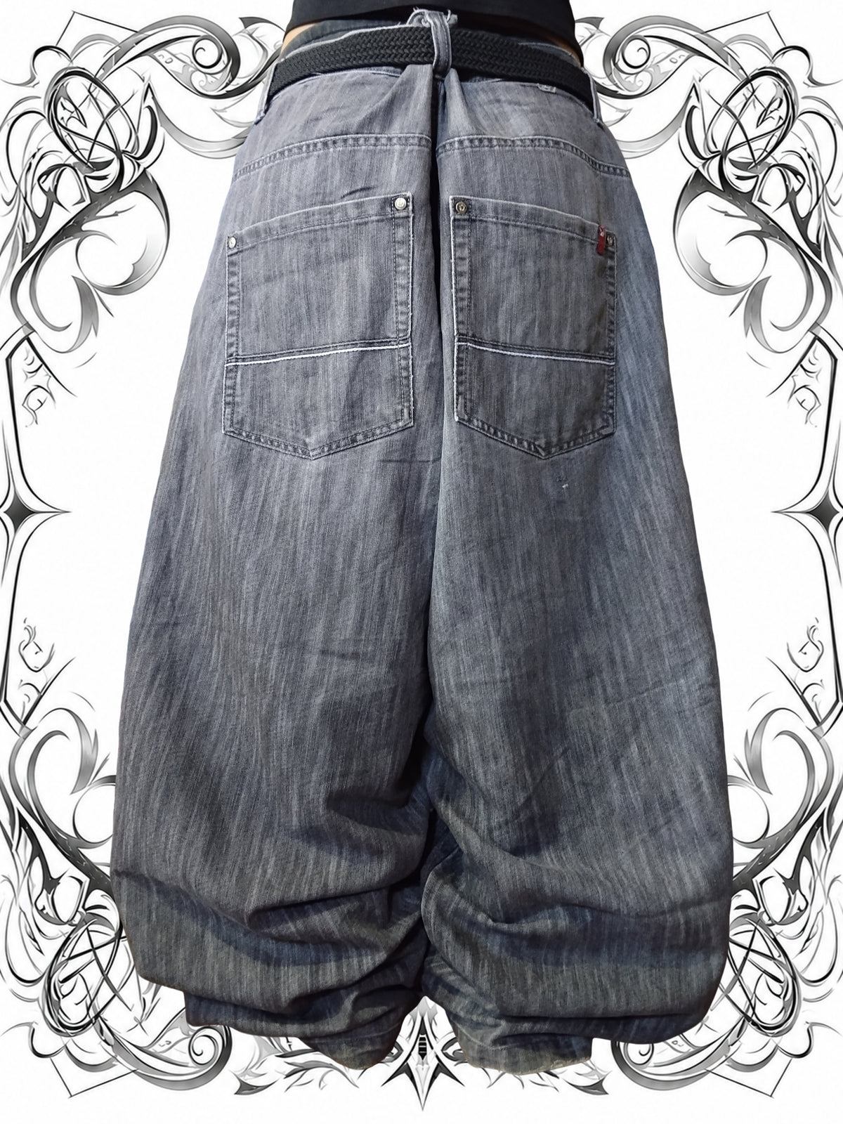 Southpole W46 Red Tab Rainwash Y2k Baggy Jeans