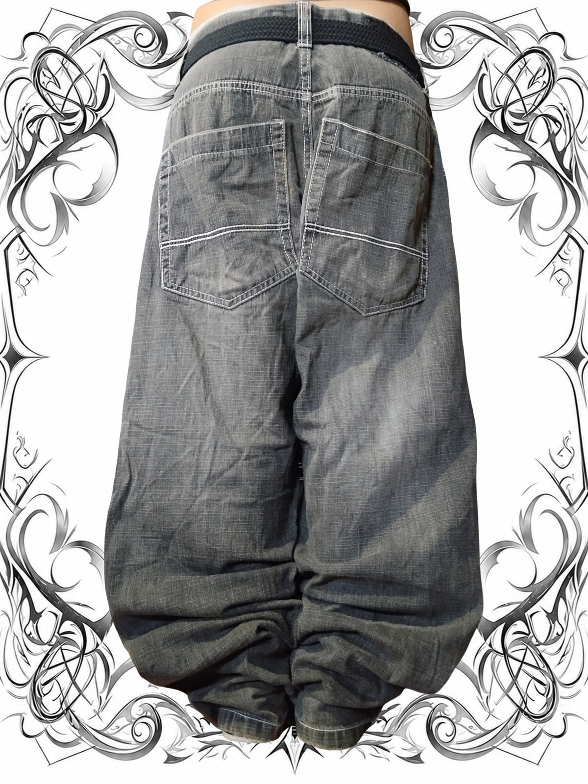 Southpole W38 Brown Tab Baggy Jeans Y2k