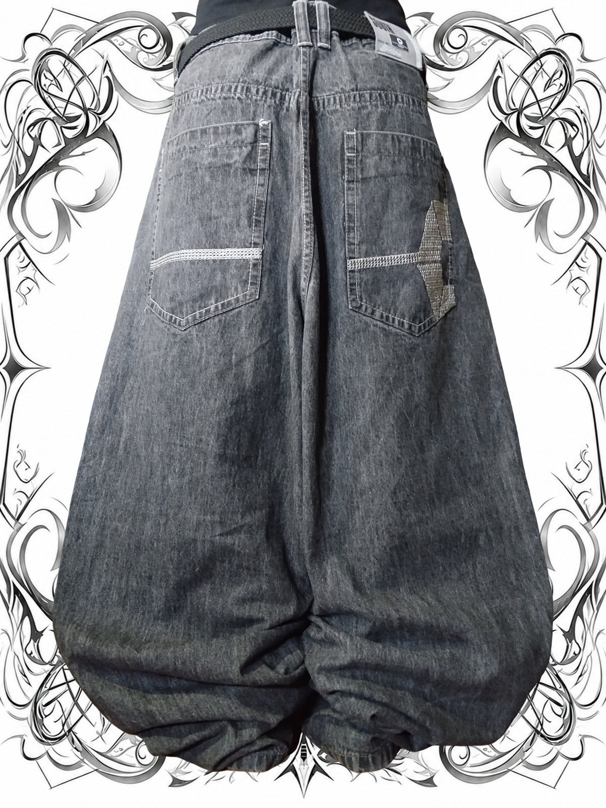 Southpole W50 Black Tab Baggy Jeans Y2k