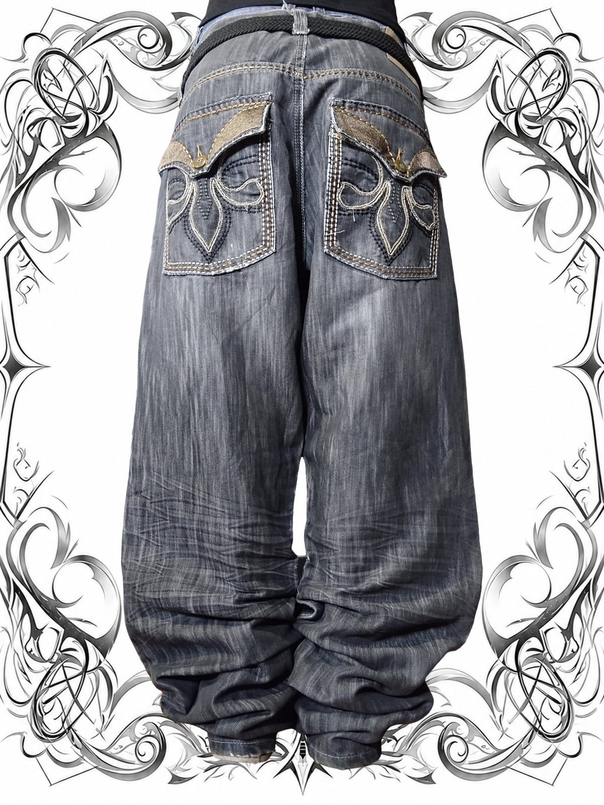Southpole W36 Shiny Special Edition Baggy Jeans Y2k