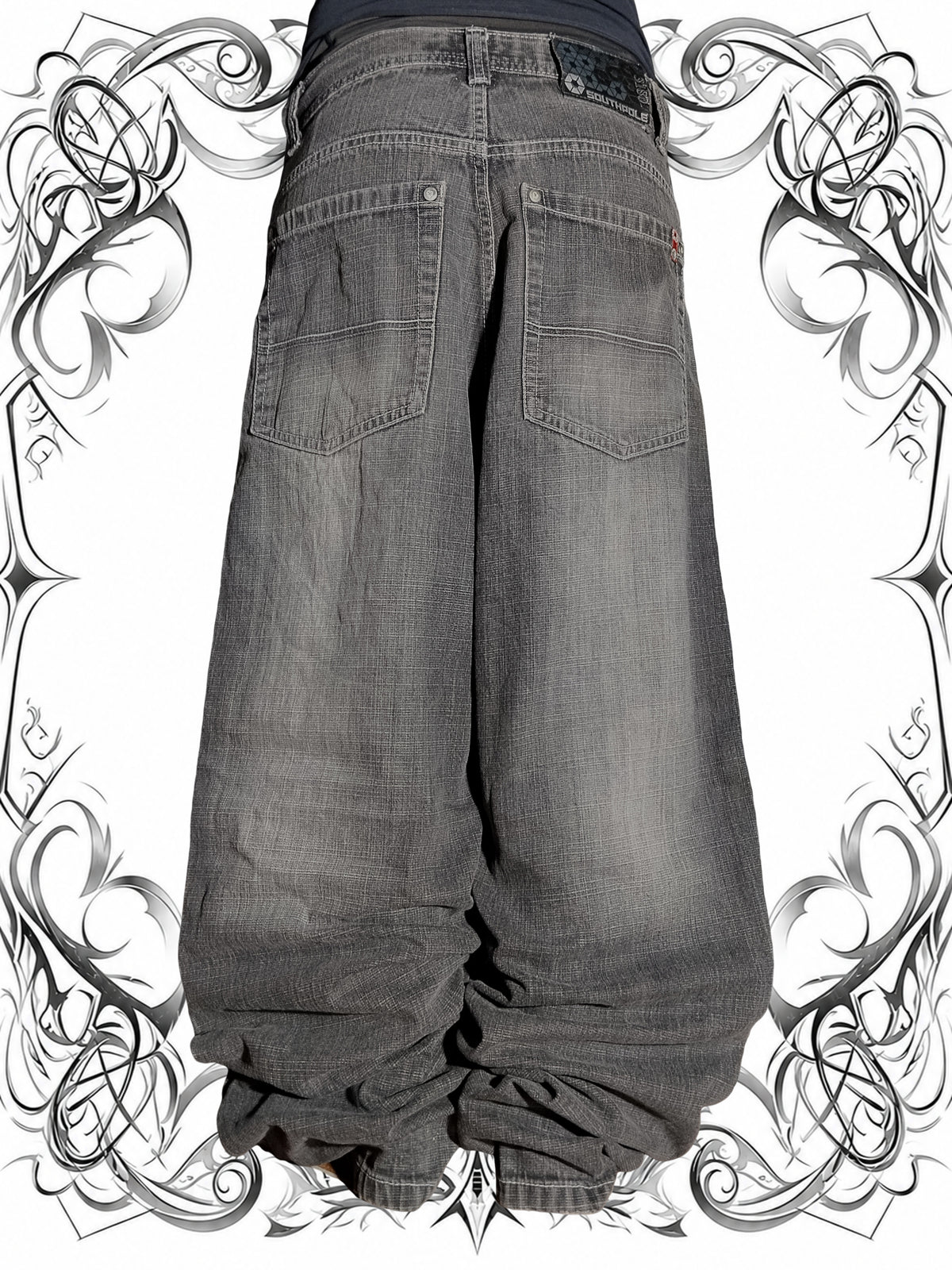 Southpole W29 Red Tab Vintage Y2k Baggy Jeans HipHop