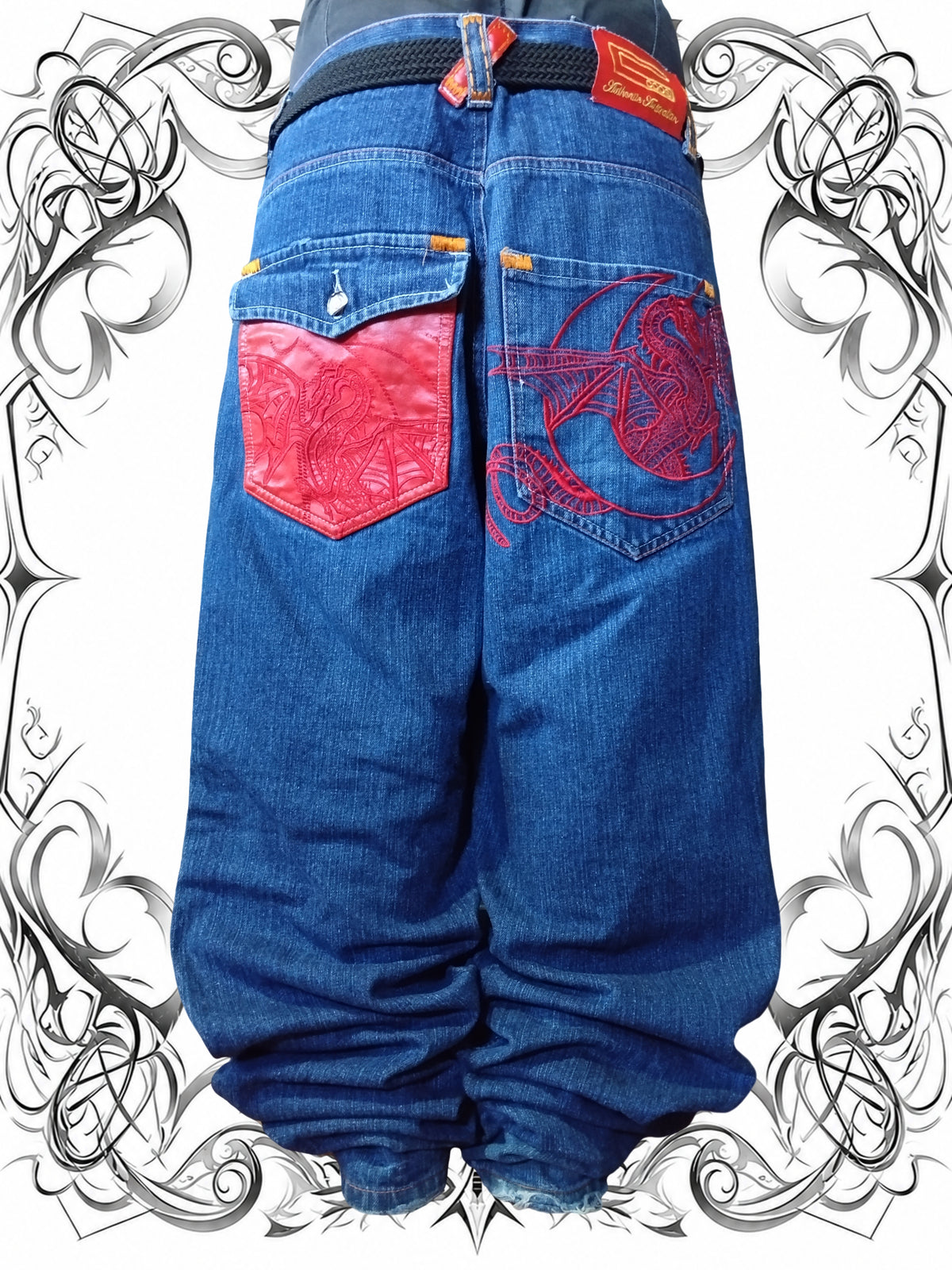 Coogi W34 Limited Edition Dragon Baggy Jeans Y2k