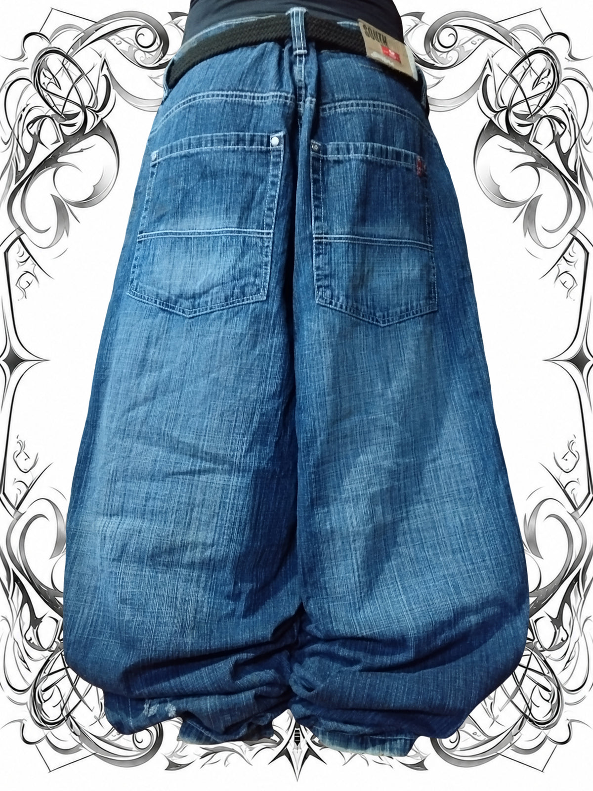Southpole W42 Red Tab Baggy Jeans Y2k