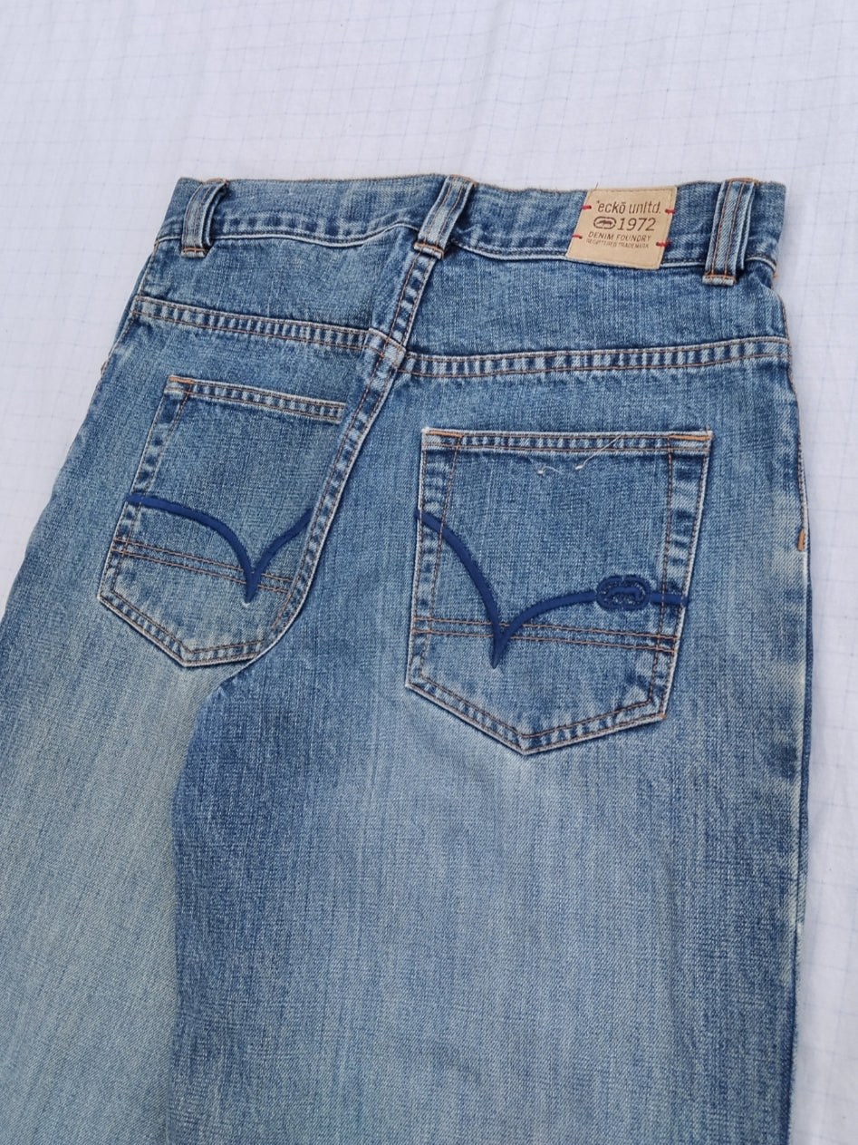 Ecko Unltd W29 Baggy Jeans Y2k Vintage