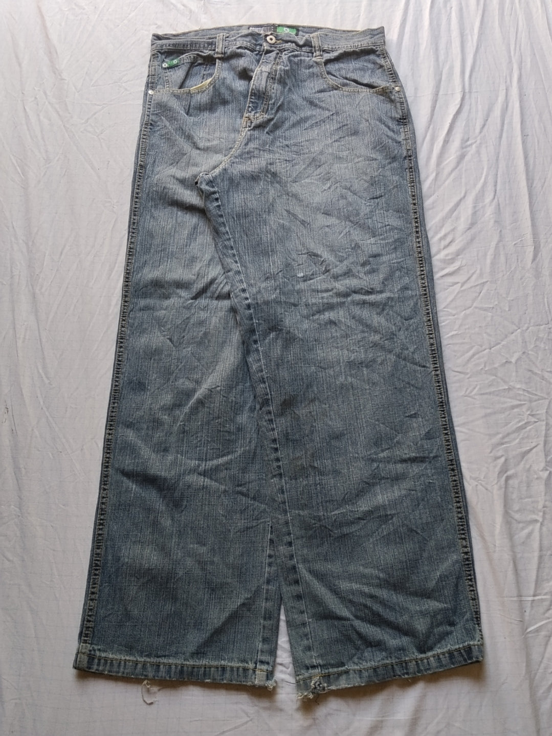 Southpole W38 Green Tab Og Baggy Jeans Y2k