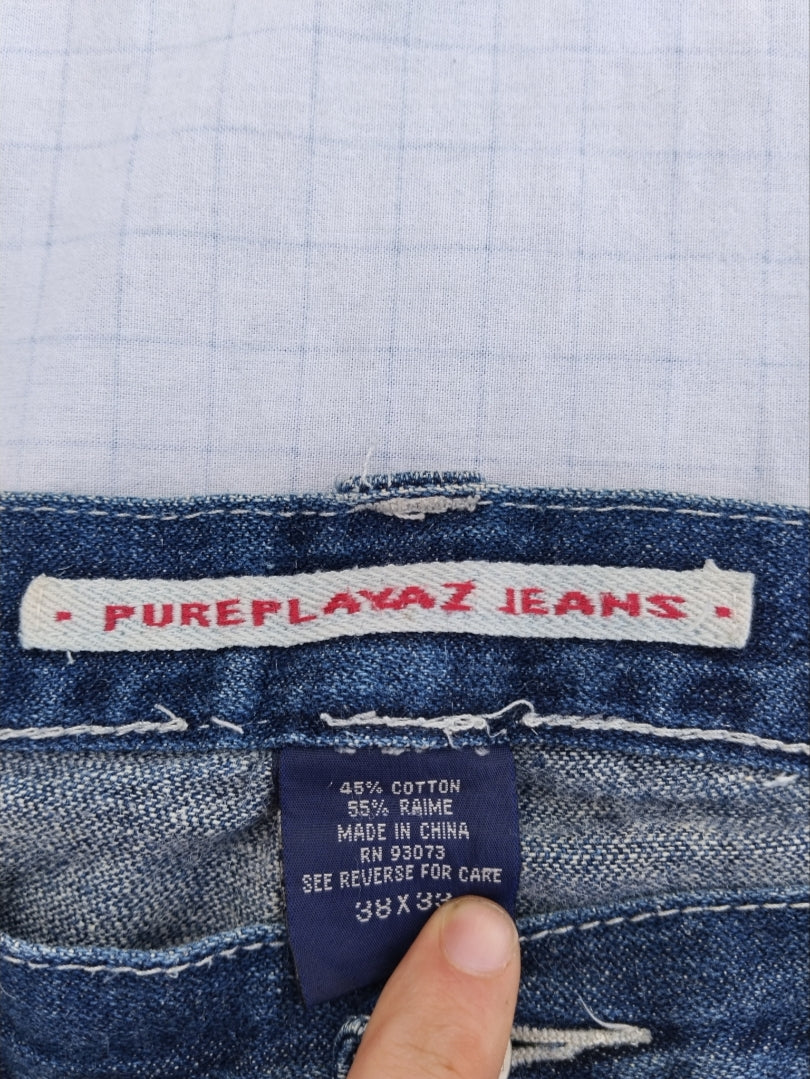 Pure Playaz W38 Baggy Jeans Y2K