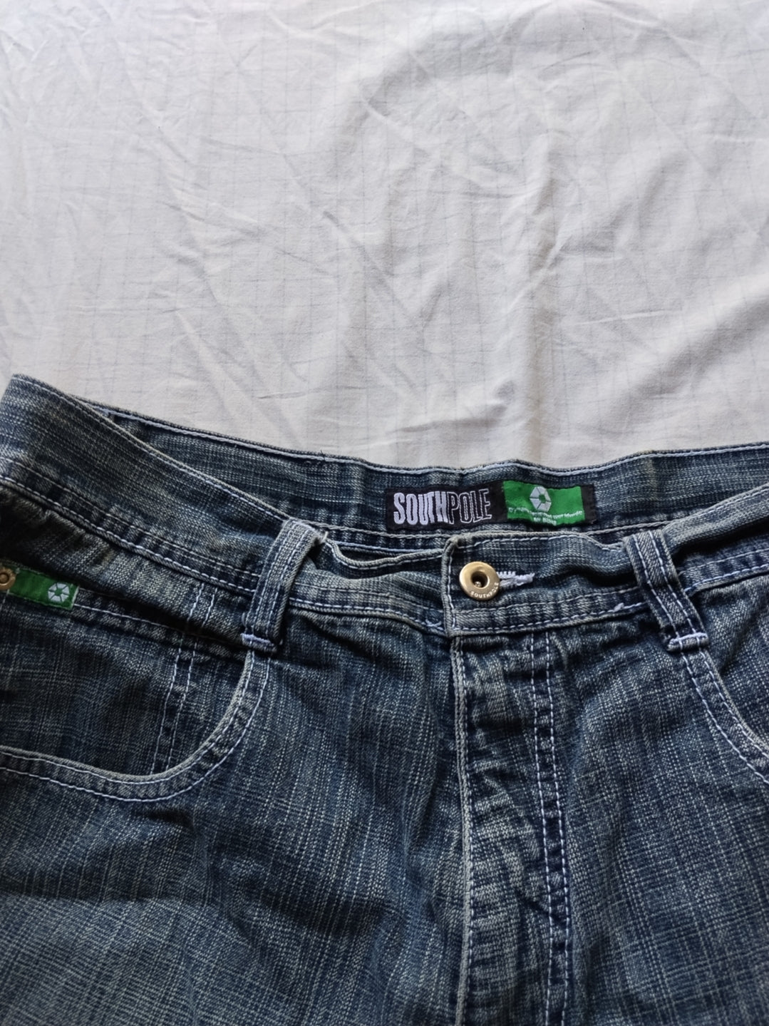 Southpole W32 Green Tab Baggy Jeans Og