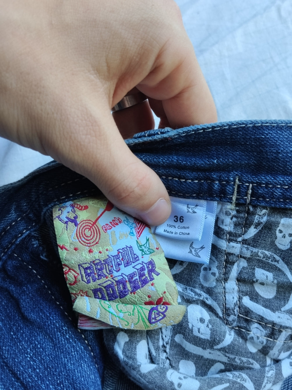 Artful Dodger W36 Velour Y2k Vintage Jeans