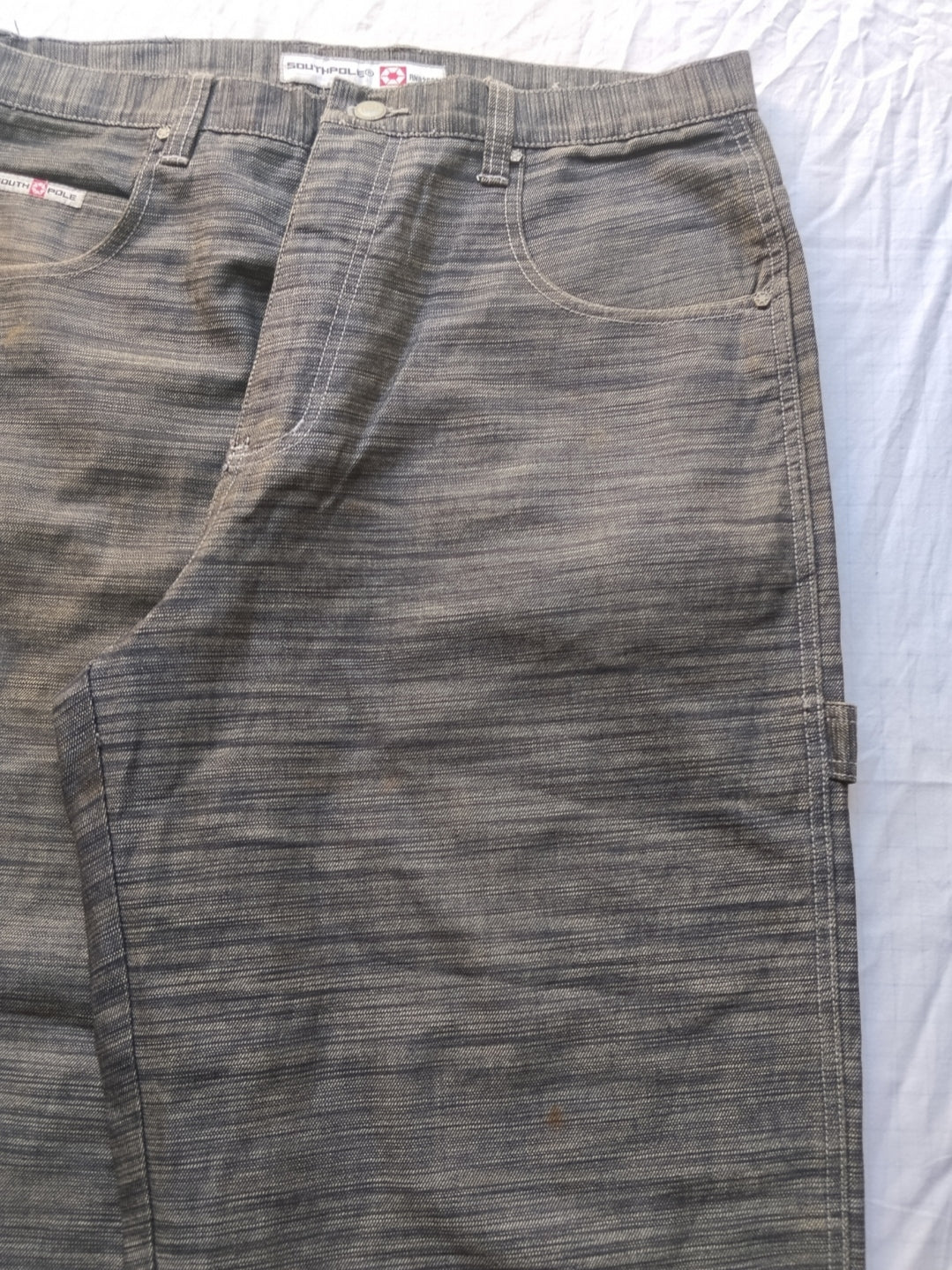 Southpole W38 Shiny Baggy Jeans Y2k