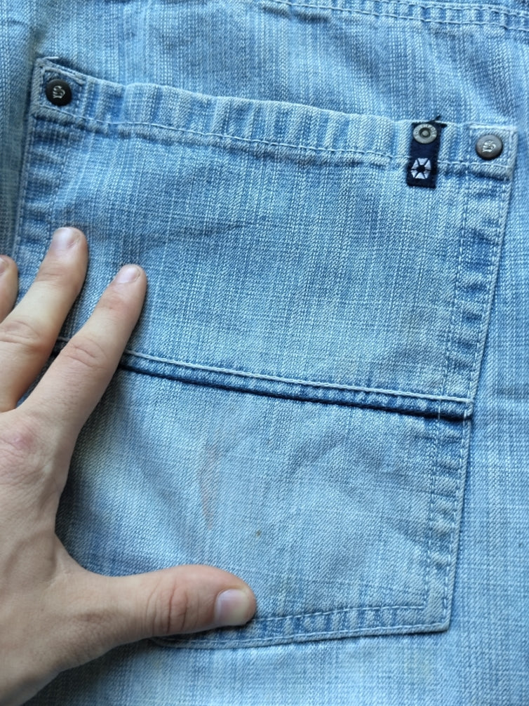 Southpole W36 Navy Tab Og Vintage Baggy Jeans
