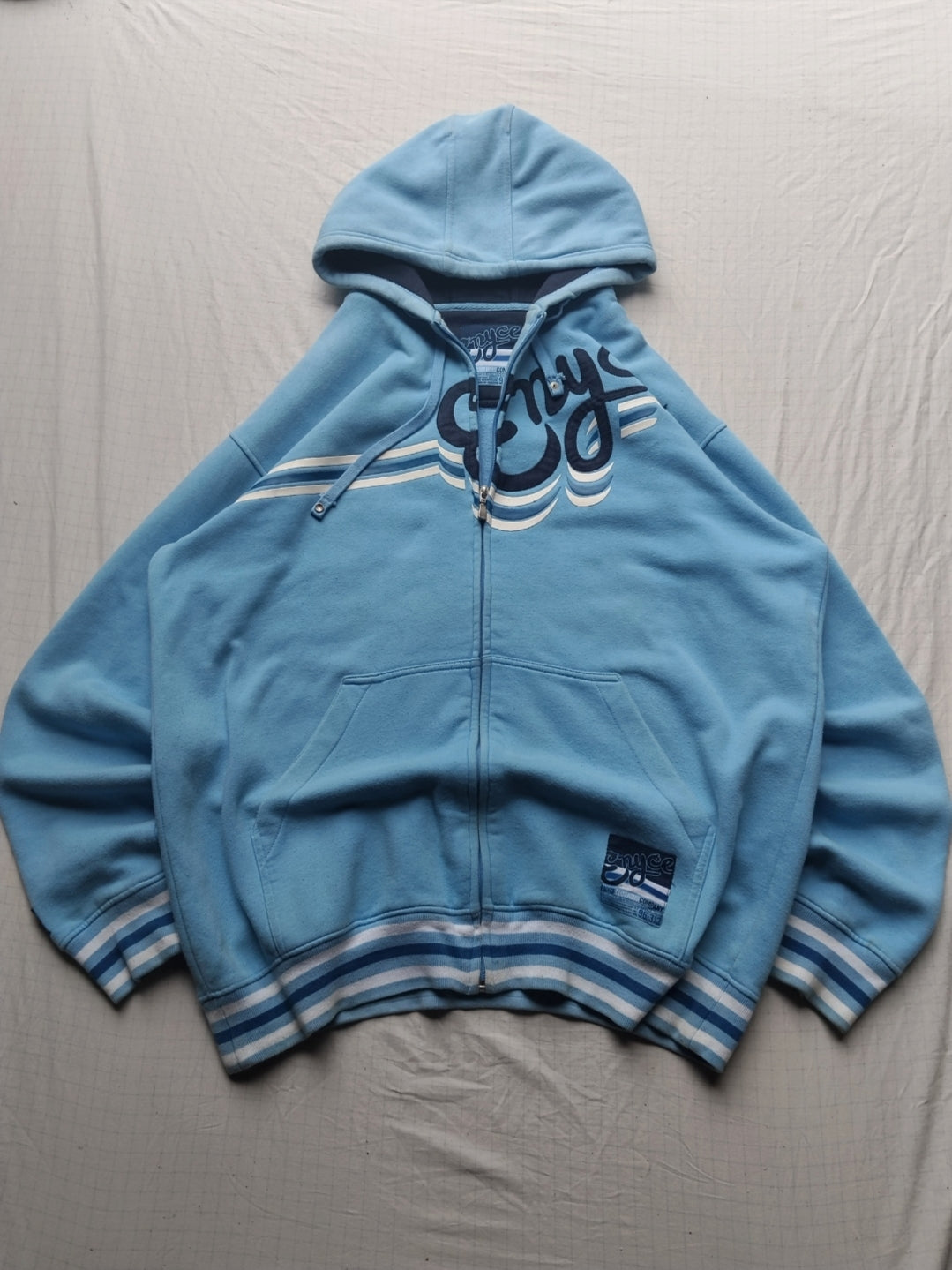 Enyce XXL Embroidered HipHop Y2k Hoodie Vintage