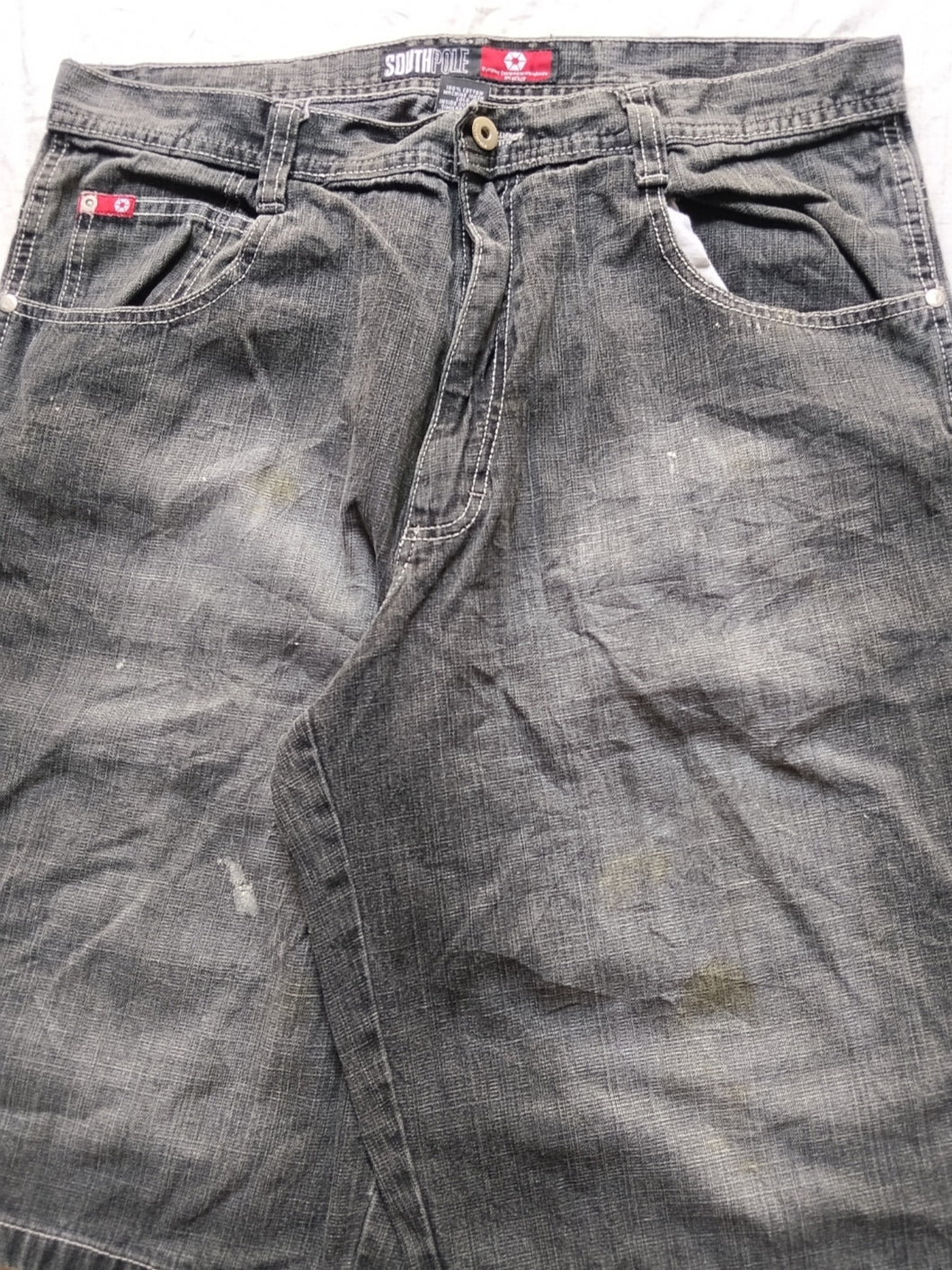 Southpole W36 Red Tab Baggy Jorts Y2k