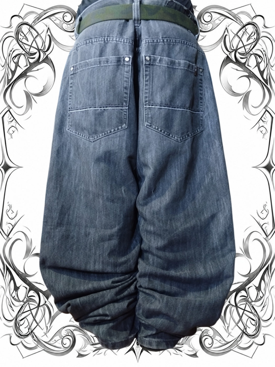 Southpole W40 Brown Tab Baggy Jeans Y2k