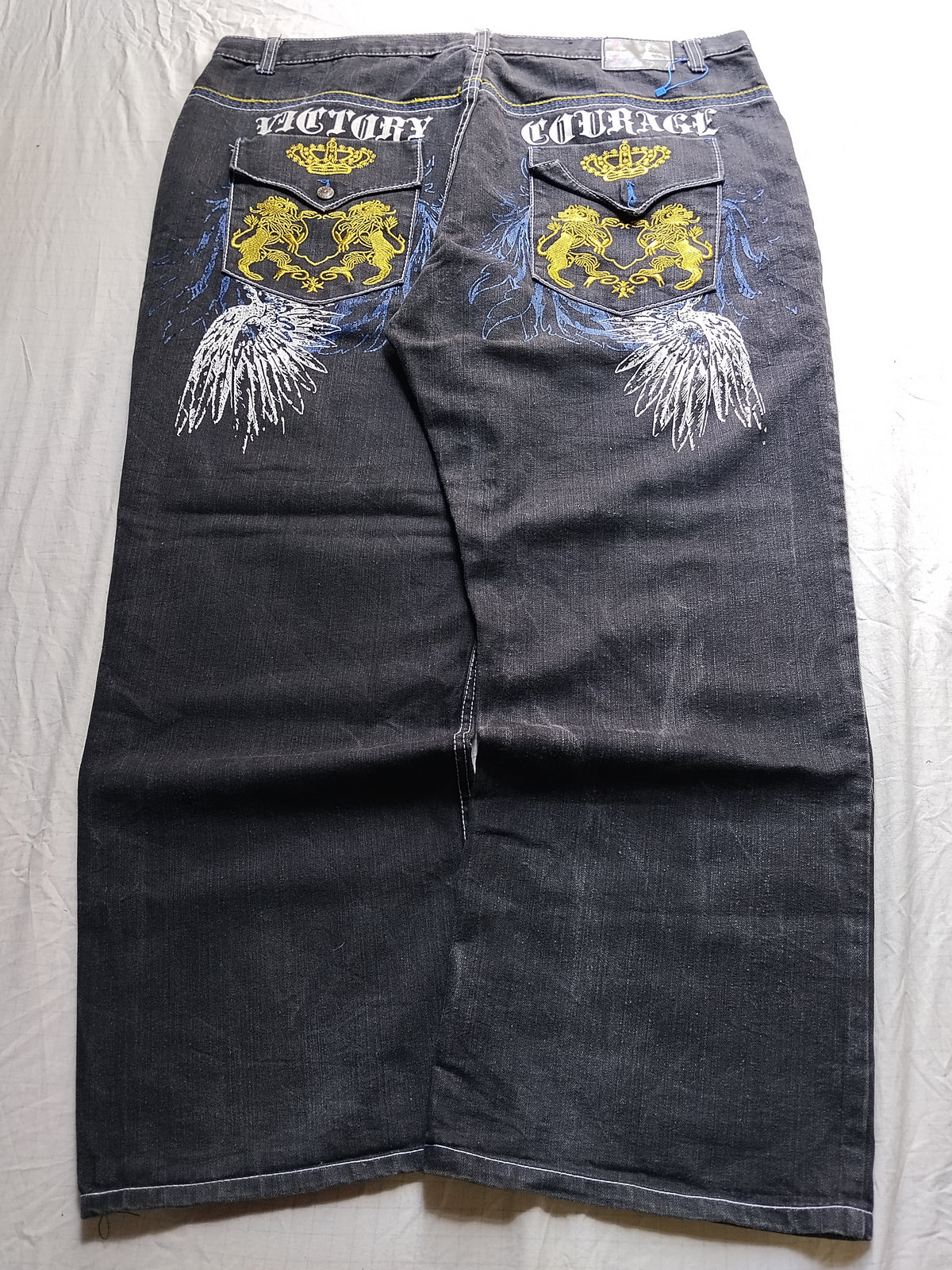Red Ape W48 Baggy Jeans Y2k Wings Grail