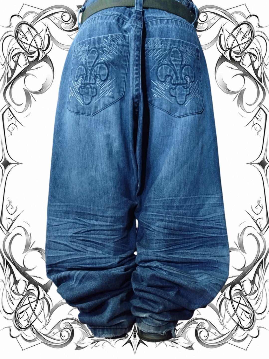Brooklyn Xpress W40 Baggy Jeans Y2k