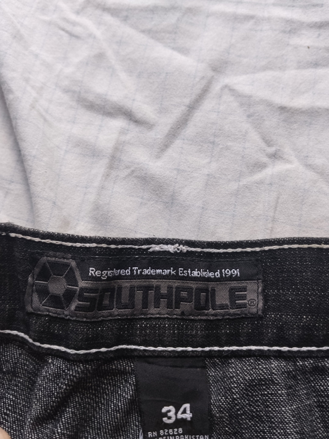 Southpole W34 Charcoal Baggy Jeans Y2k Vintage