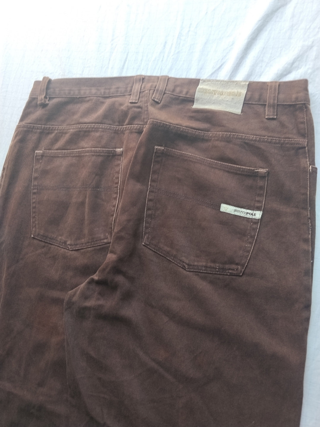 Southpole W42 Brown Baggy Jeans Y2k Authentic Collection