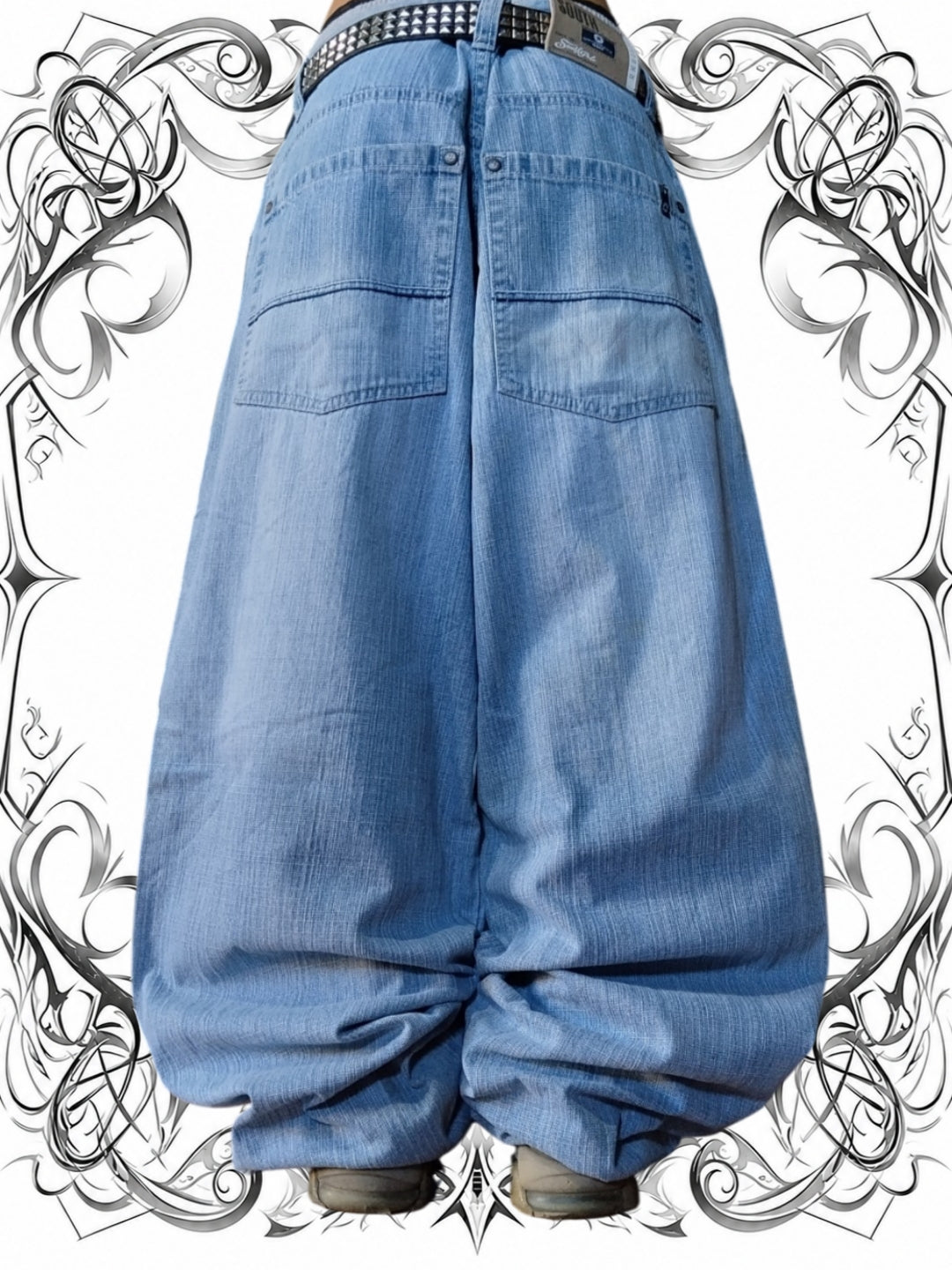 Southpole W36 Navy Tab Og Vintage Baggy Jeans