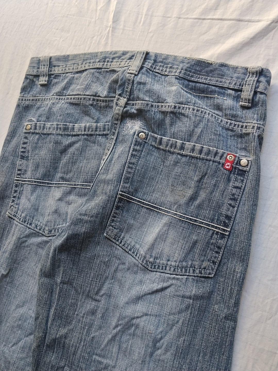Southpole W34 Red Tab Baggy Jeans Y2k