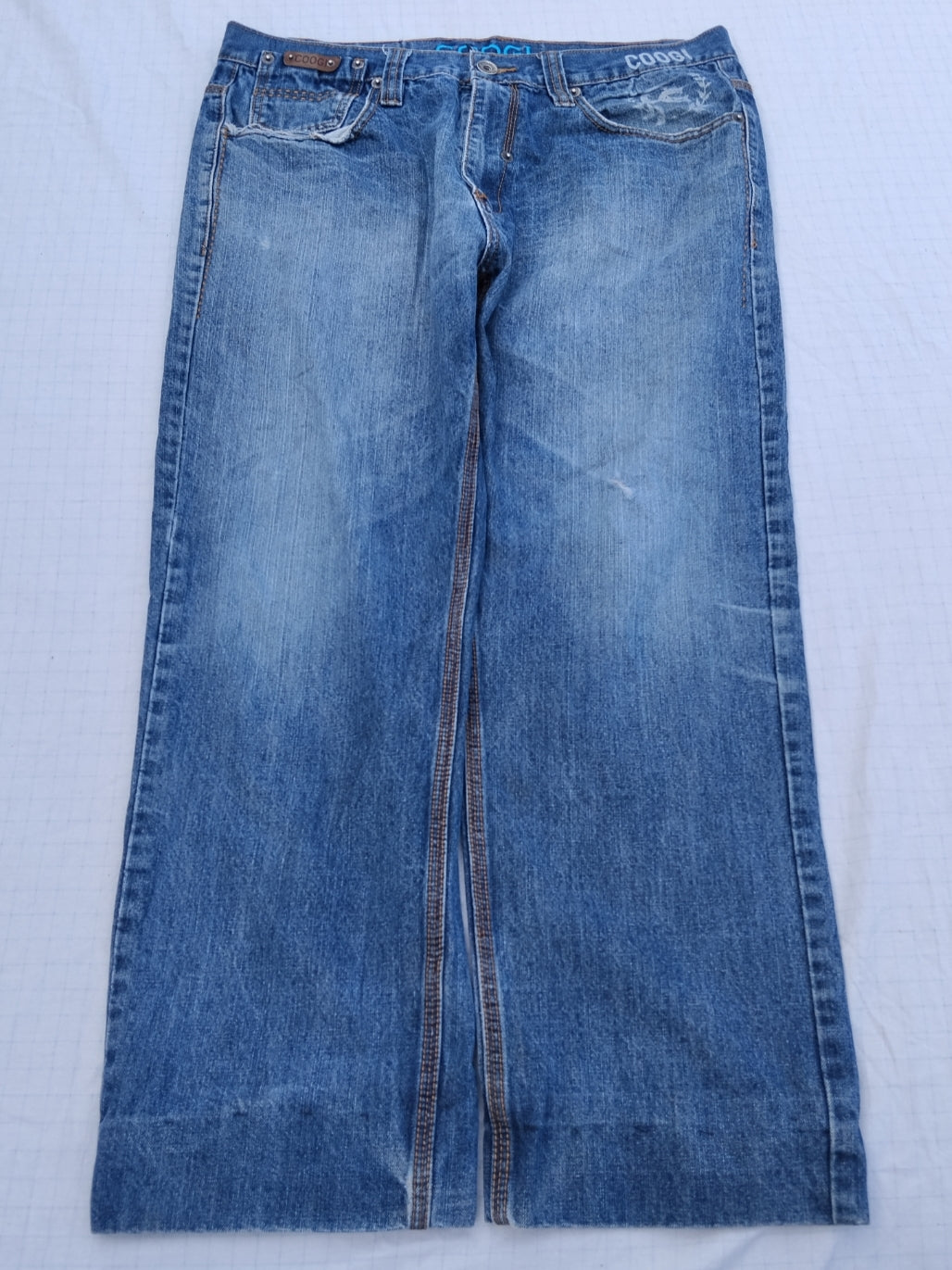Coogi W36 Baggy Jeans Embroidered Y2k