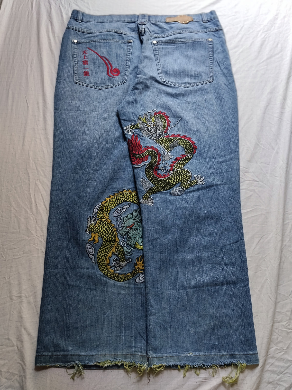 Platinum Gear W42 Baggy Jeans Dragon Y2k