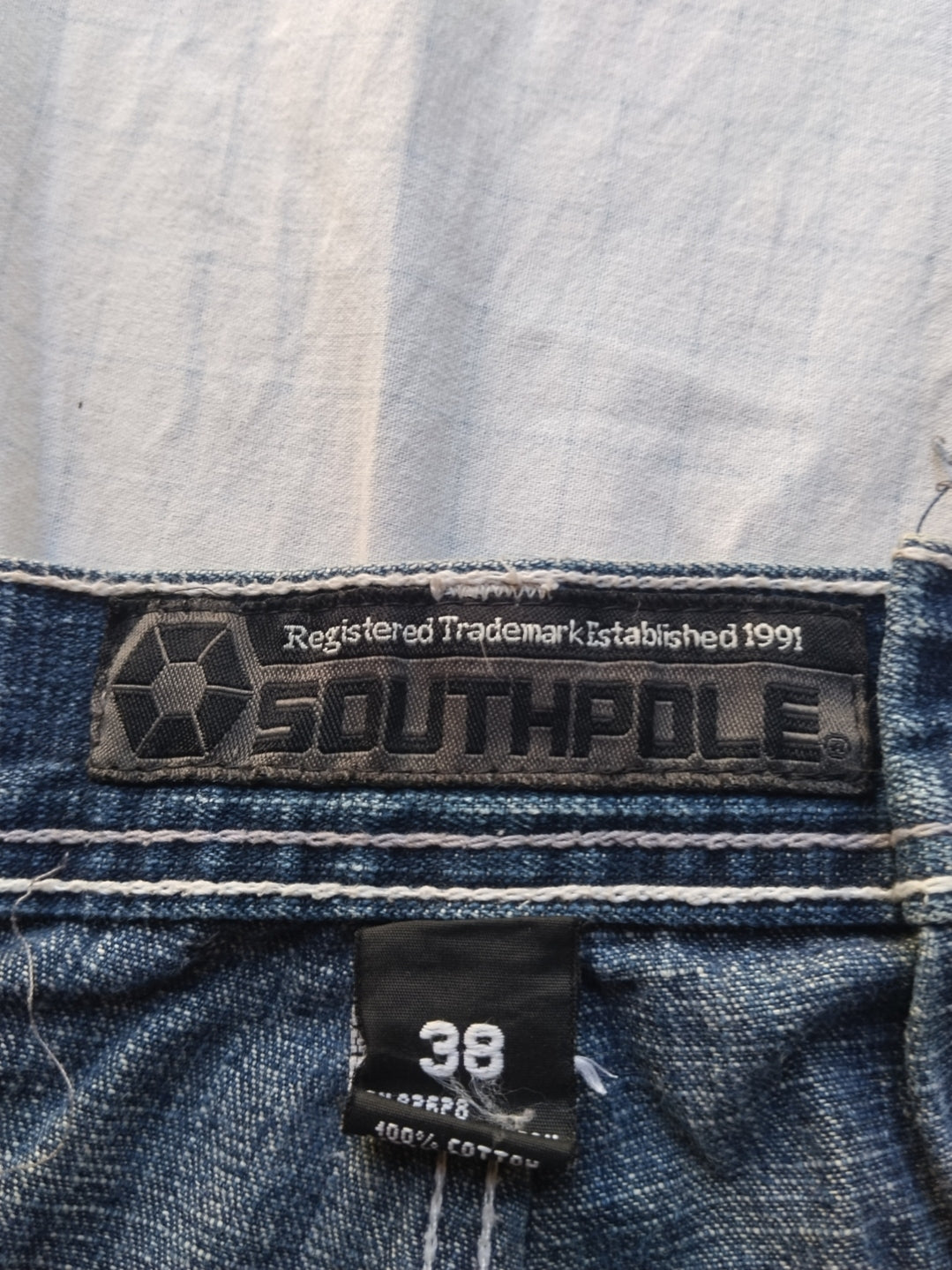 Southpole W38 Brown Tab Y2k Vintage Baggy Jeans
