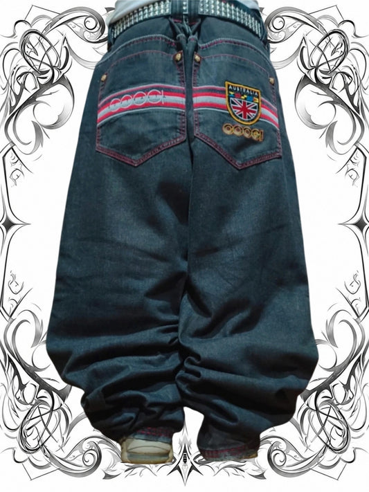 Coogi W42 Baggy Jeans Y2k Embroidered 90's