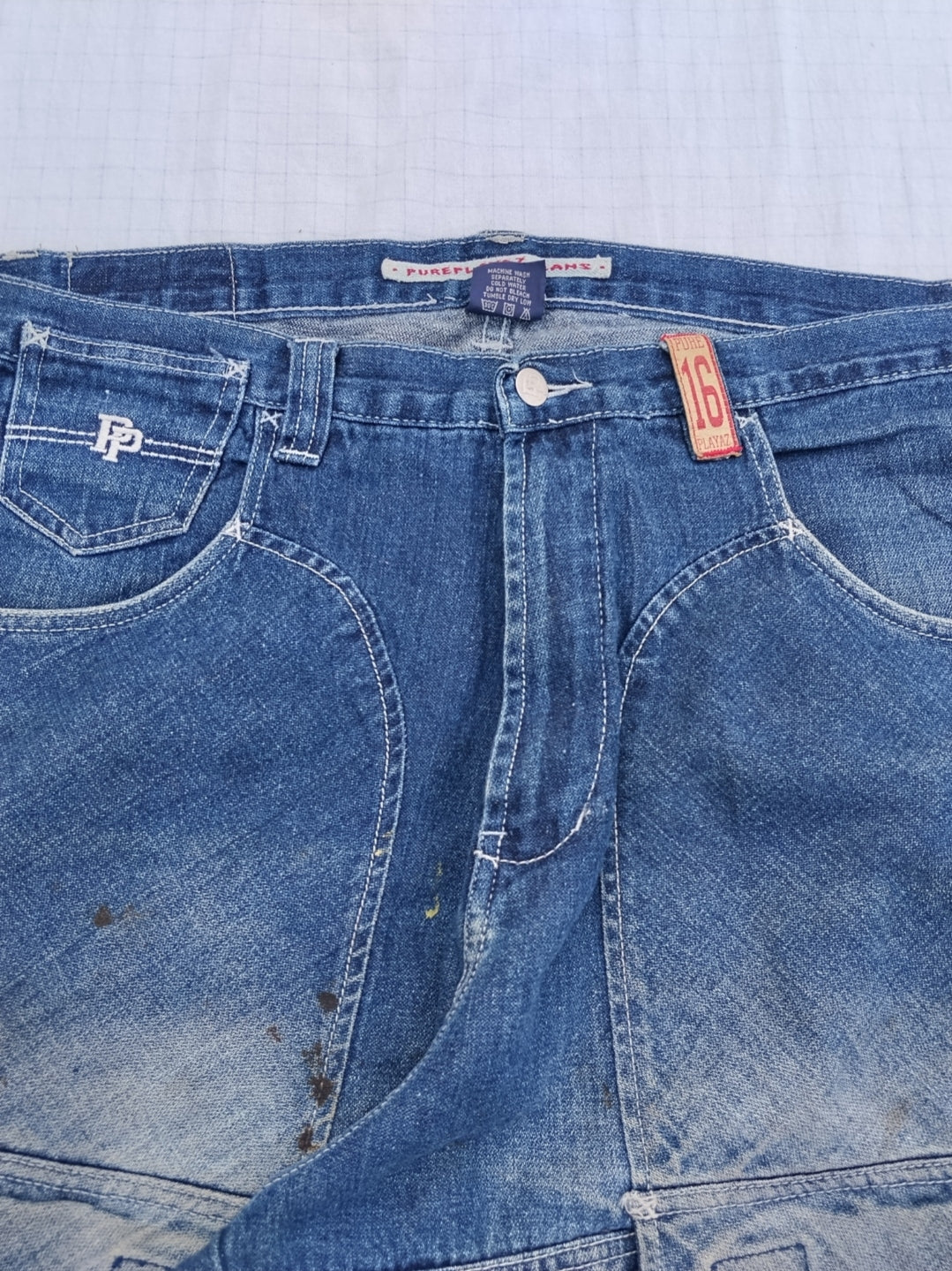 Pure Playaz W38 Baggy Jeans Y2K