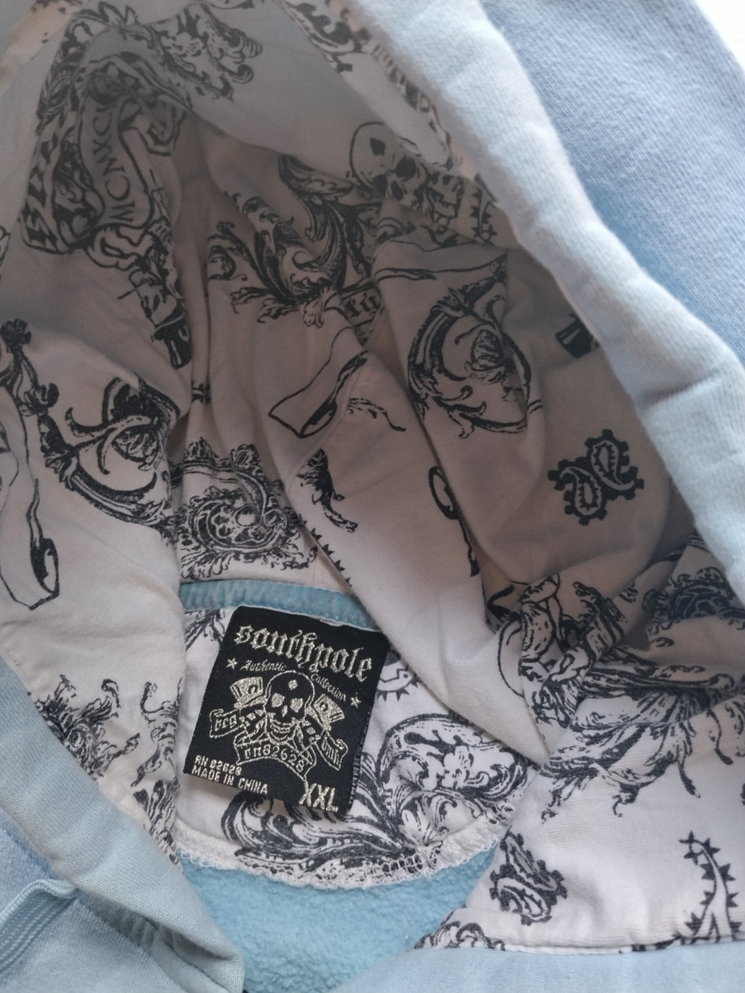 Southpole XXL Paisley Y2k Vintage Zip Up Hoodie