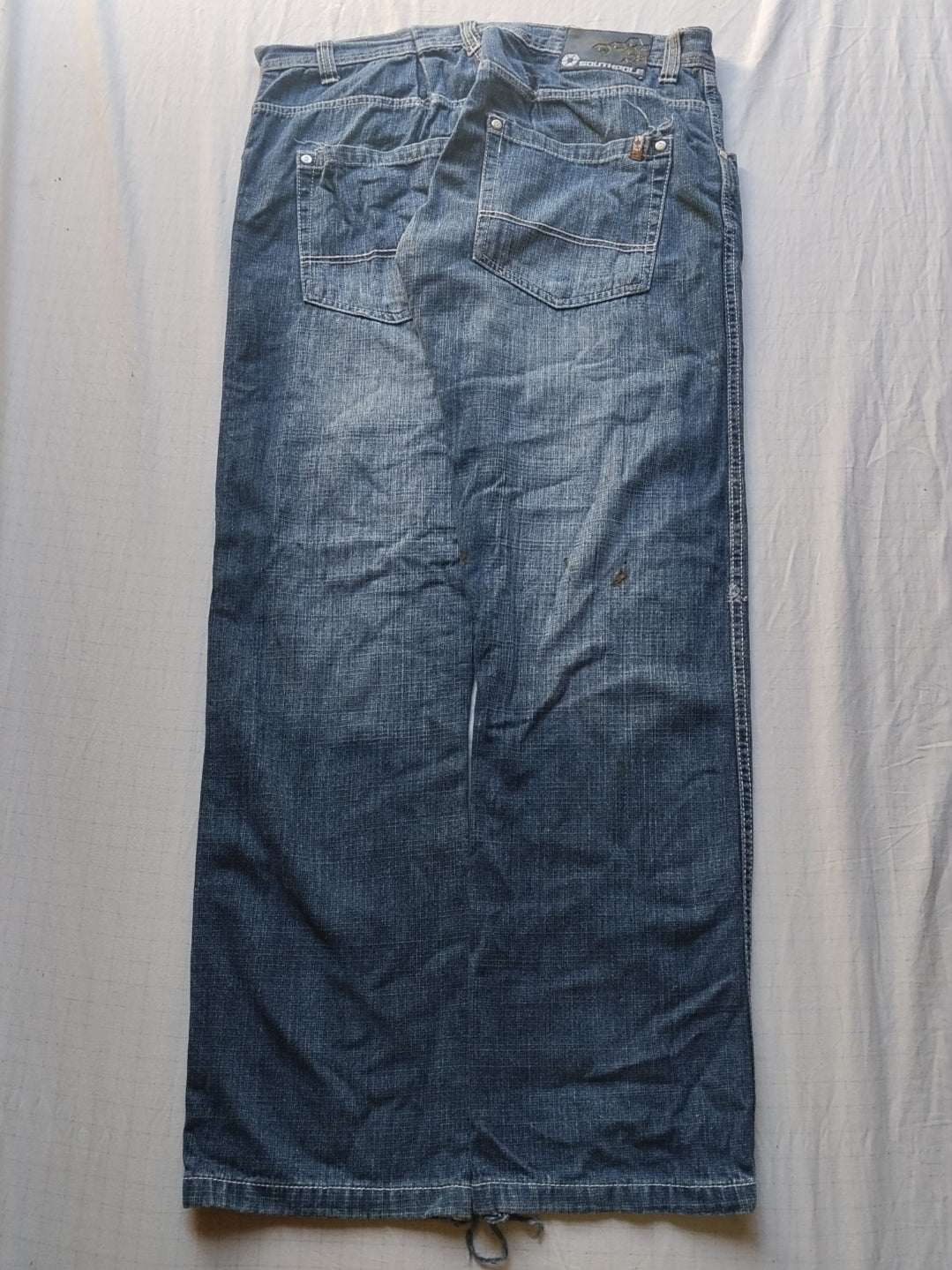 Southpole W38 Brown Tab Y2k Vintage Baggy Jeans