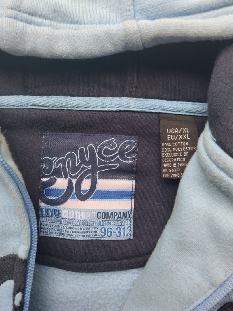 Enyce XXL Embroidered HipHop Y2k Hoodie Vintage