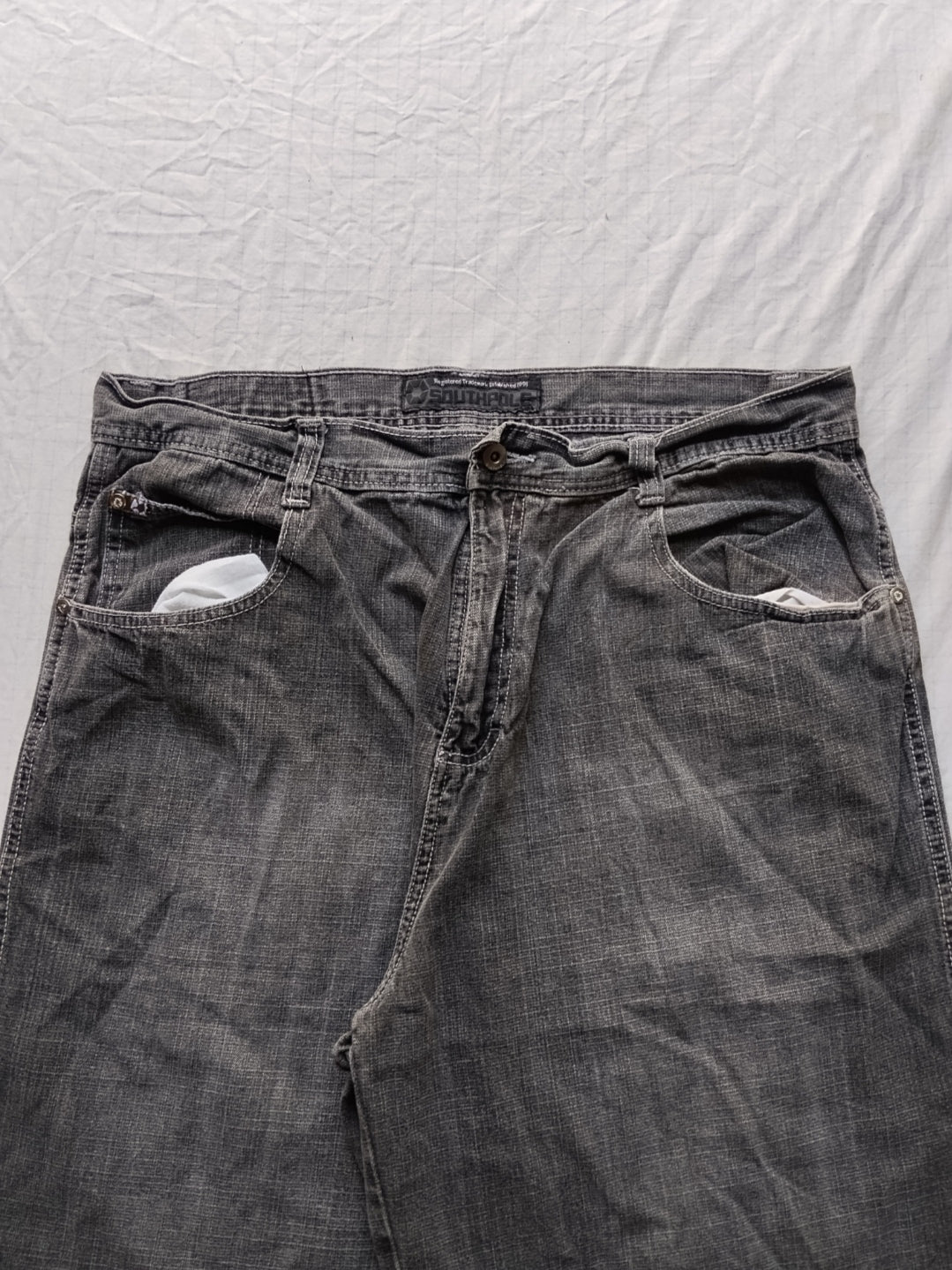 Southpole W40 Brown Tab Baggy Jorts Y2k
