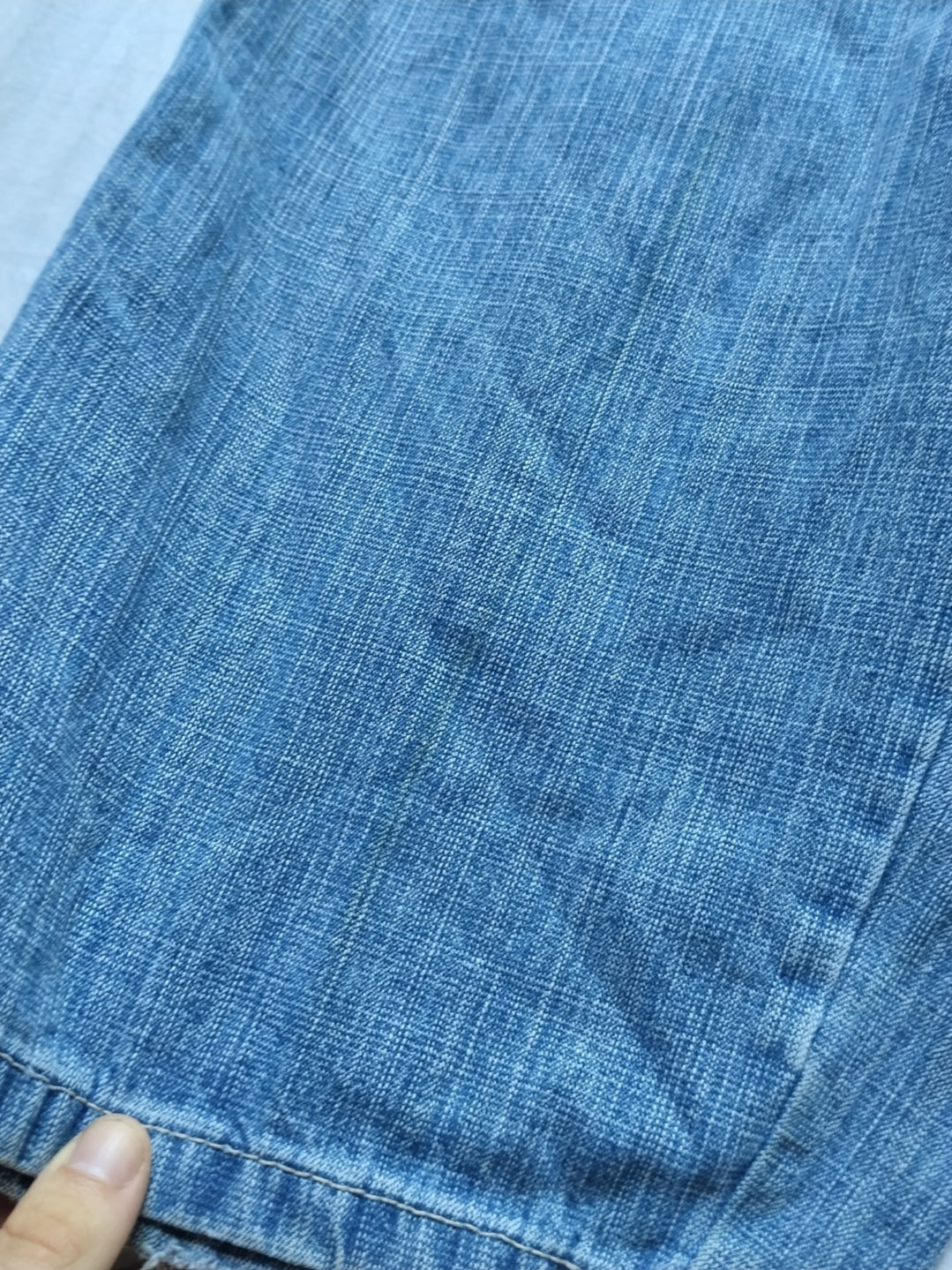 Southpole W42 Cream Tab Baggy Jeans Y2k