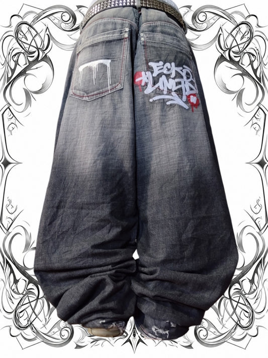 Ecko Unltd W36 Baggy Jeans Graffiti Y2k Vintage