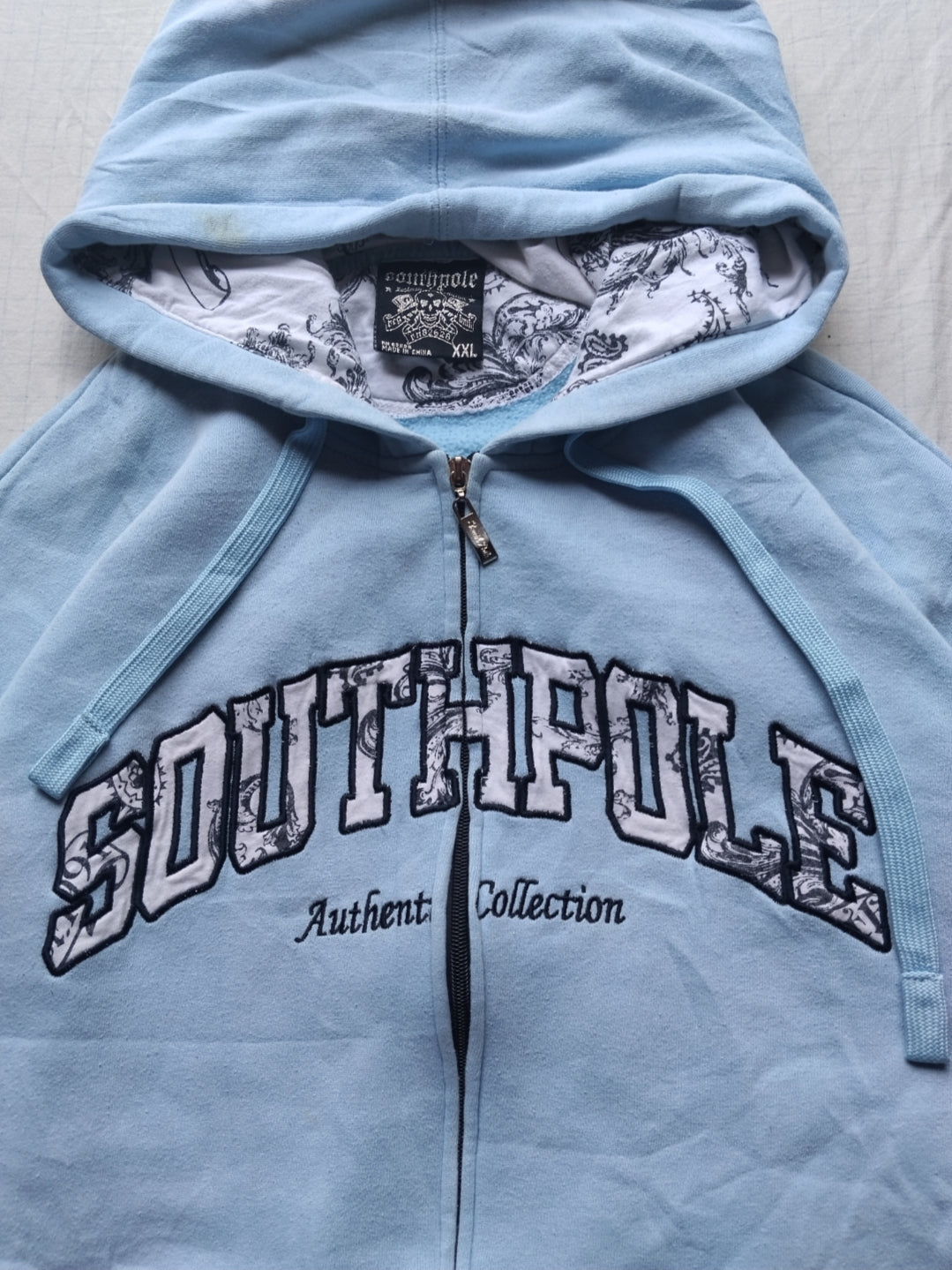 Southpole XXL Paisley Y2k Vintage Zip Up Hoodie