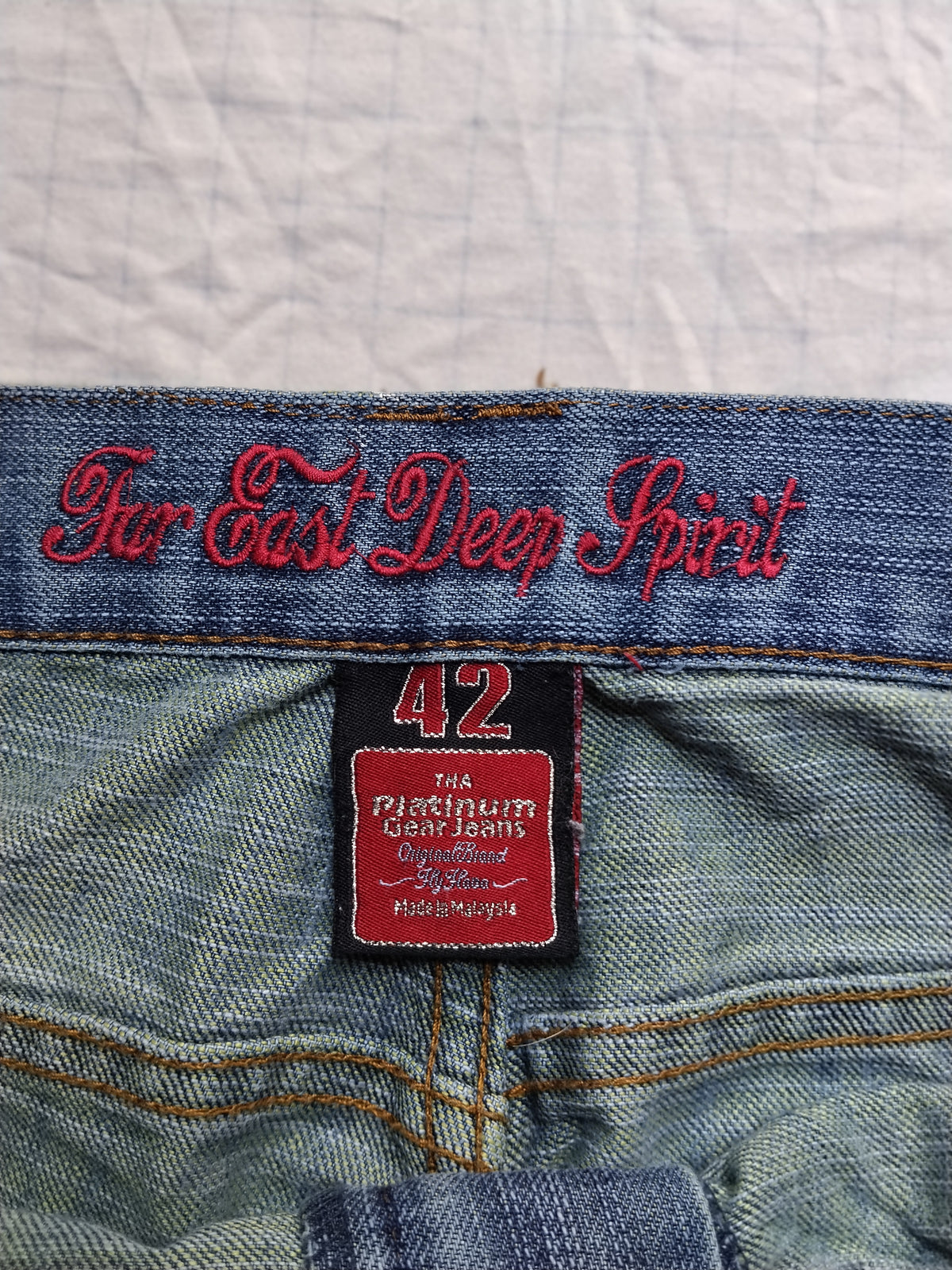 Platinum Gear W42 Baggy Jeans Dragon Y2k