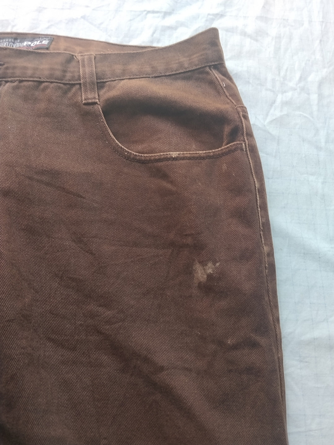 Southpole W42 Brown Baggy Jeans Y2k Authentic Collection