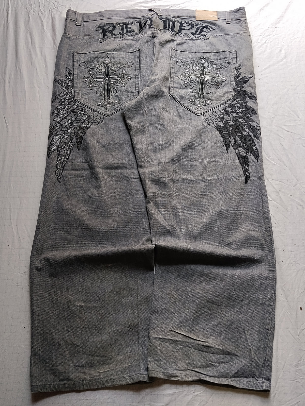 Red Ape W52 Baggy Jeans Y2k Wings Grail