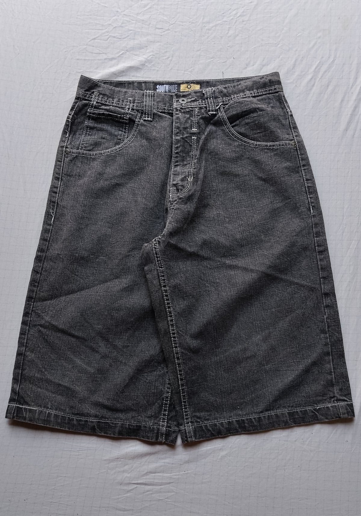 Southpole W34 Gold Tab Baggy Jorts Y2k