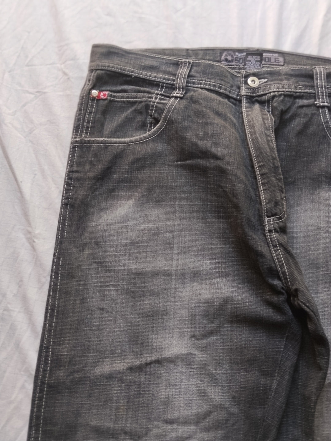 Southpole W38 Red Tab Og Baggy Jeans Y2k