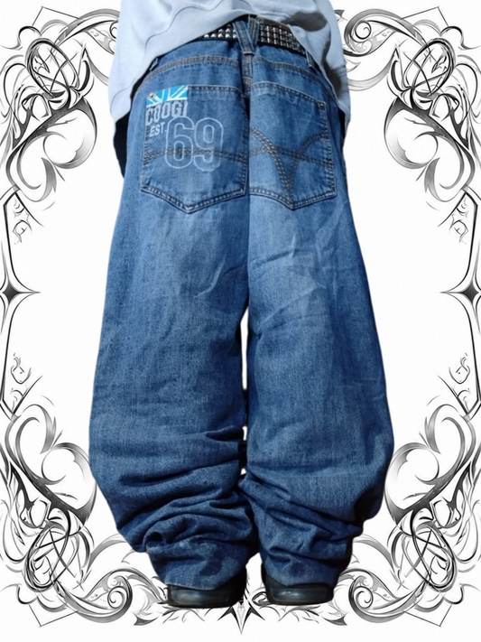 Coogi W36 Baggy Jeans Embroidered Y2k