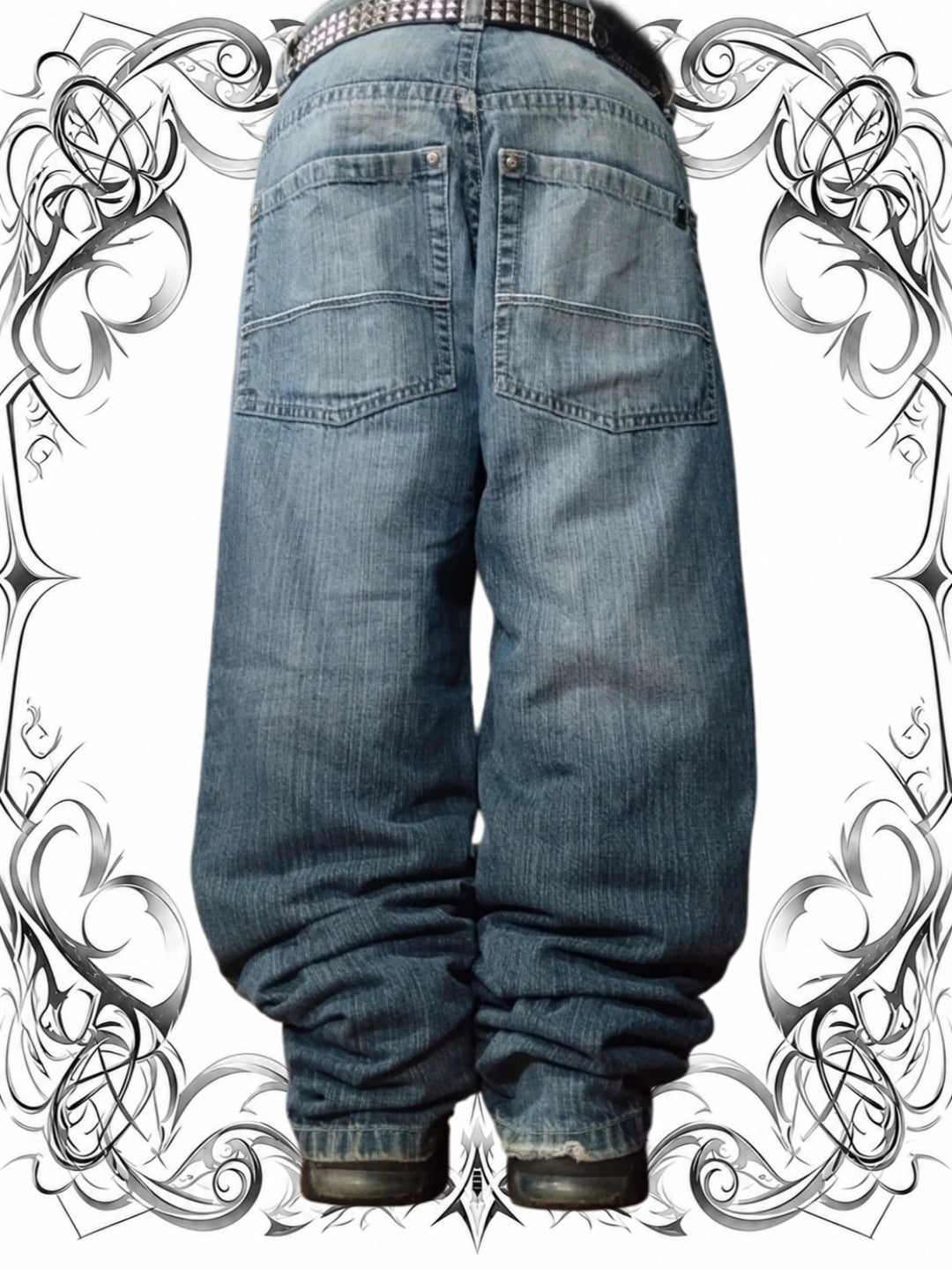 Southpole W34 Green Tab Baggy Jeans Y2k