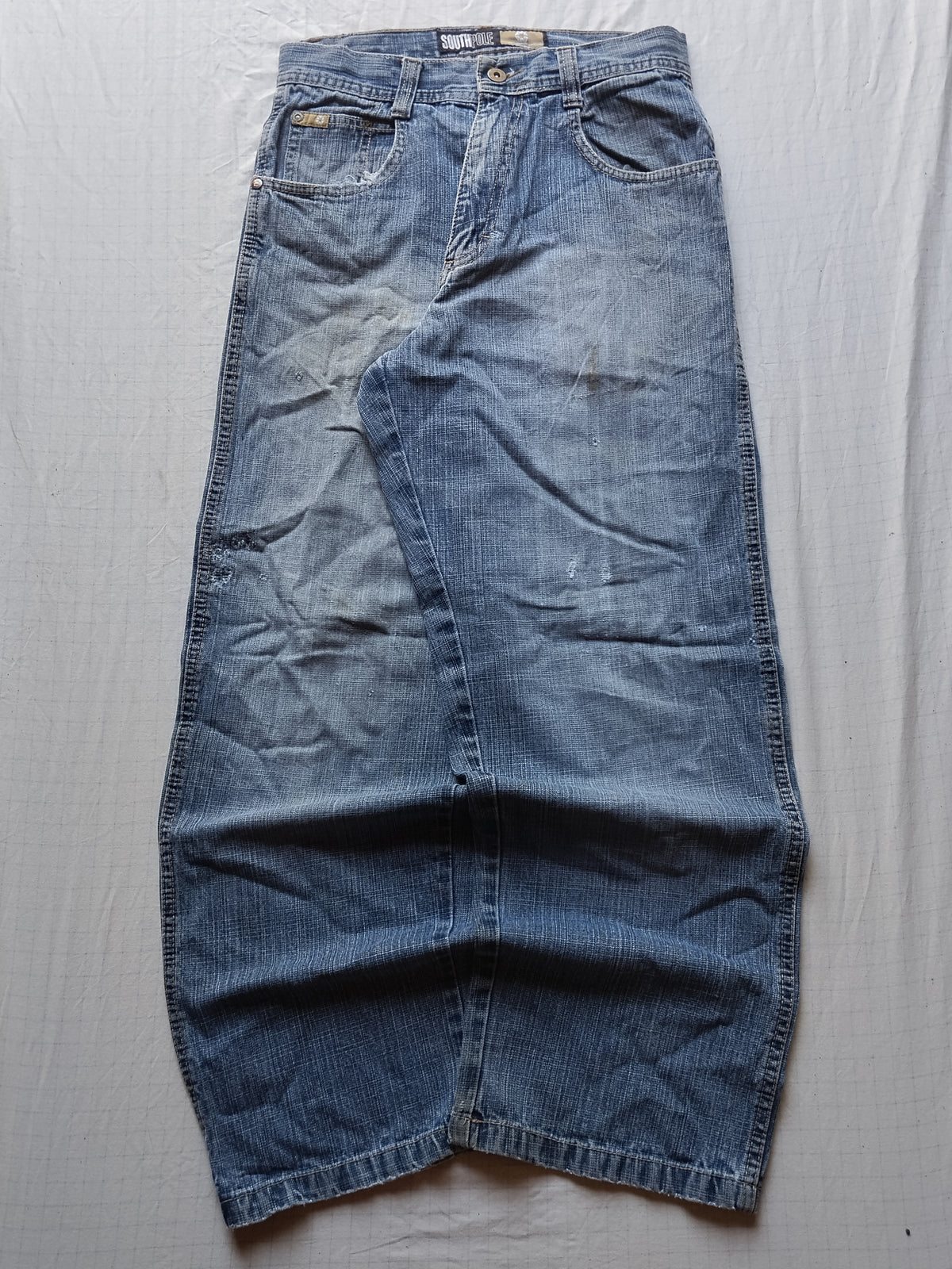 Southpole W29 Chains Black Tab Baggy Jeans Y2k
