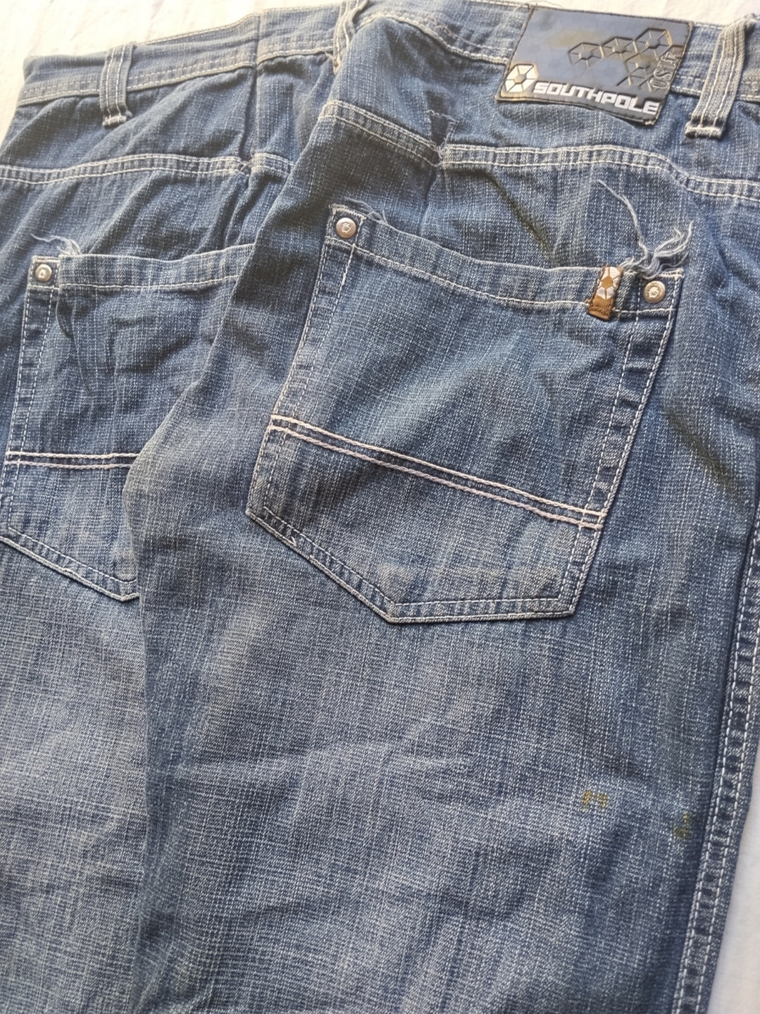 Southpole W38 Brown Tab Y2k Vintage Baggy Jeans