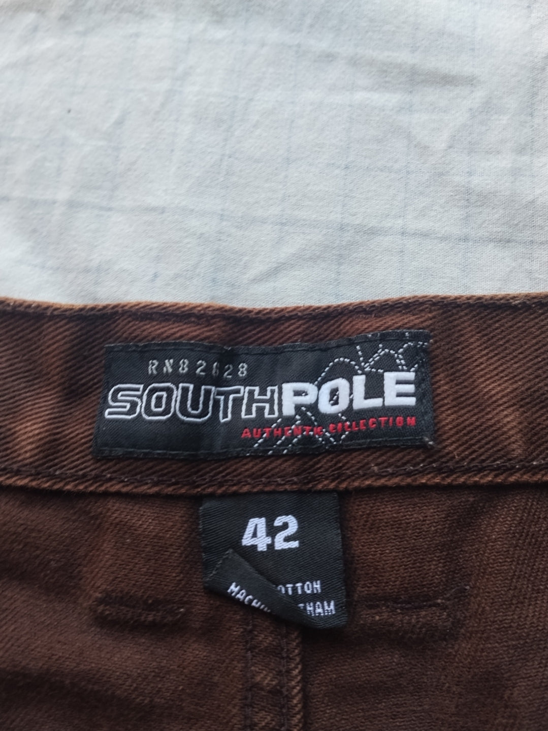Southpole W42 Brown Baggy Jeans Y2k Authentic Collection