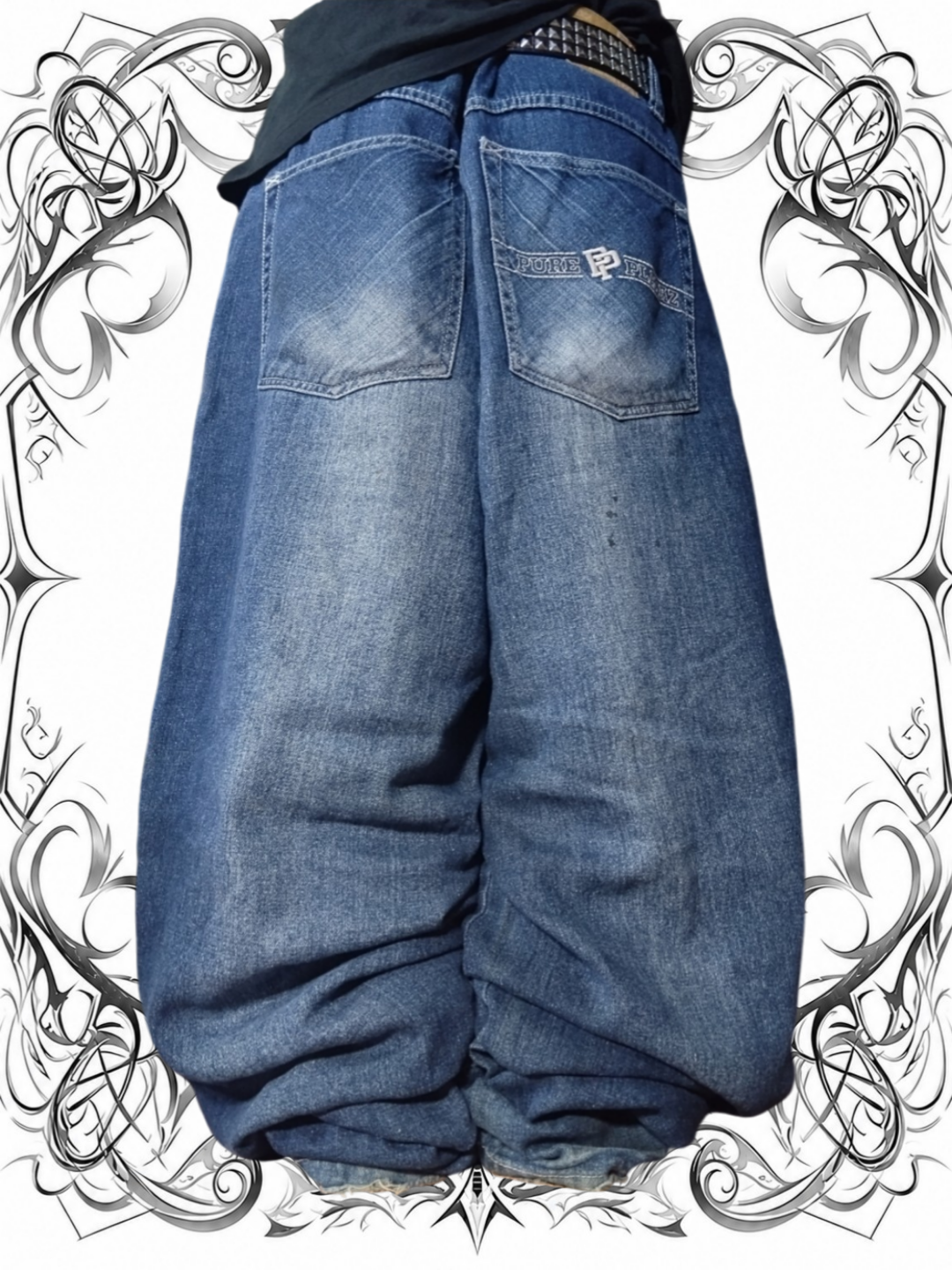 Pure Playaz W38 Baggy Jeans Y2K
