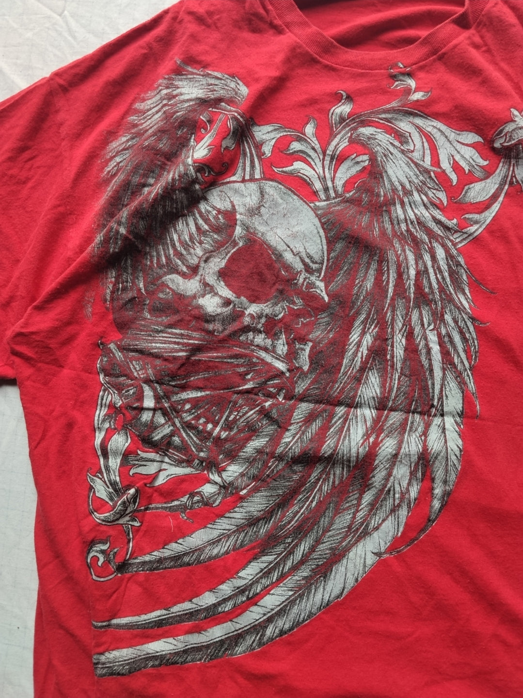 Gildan 2XL Skull Vintage T-shirt Y2k