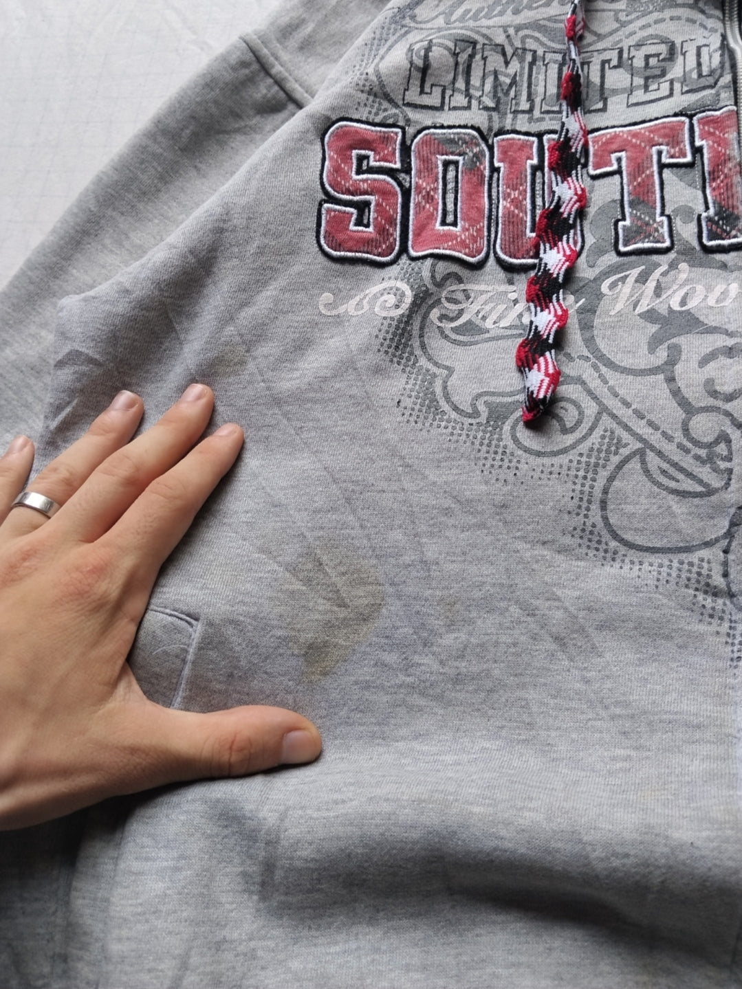 Southpole XXL Flannel Y2k Embroidered Hoodie